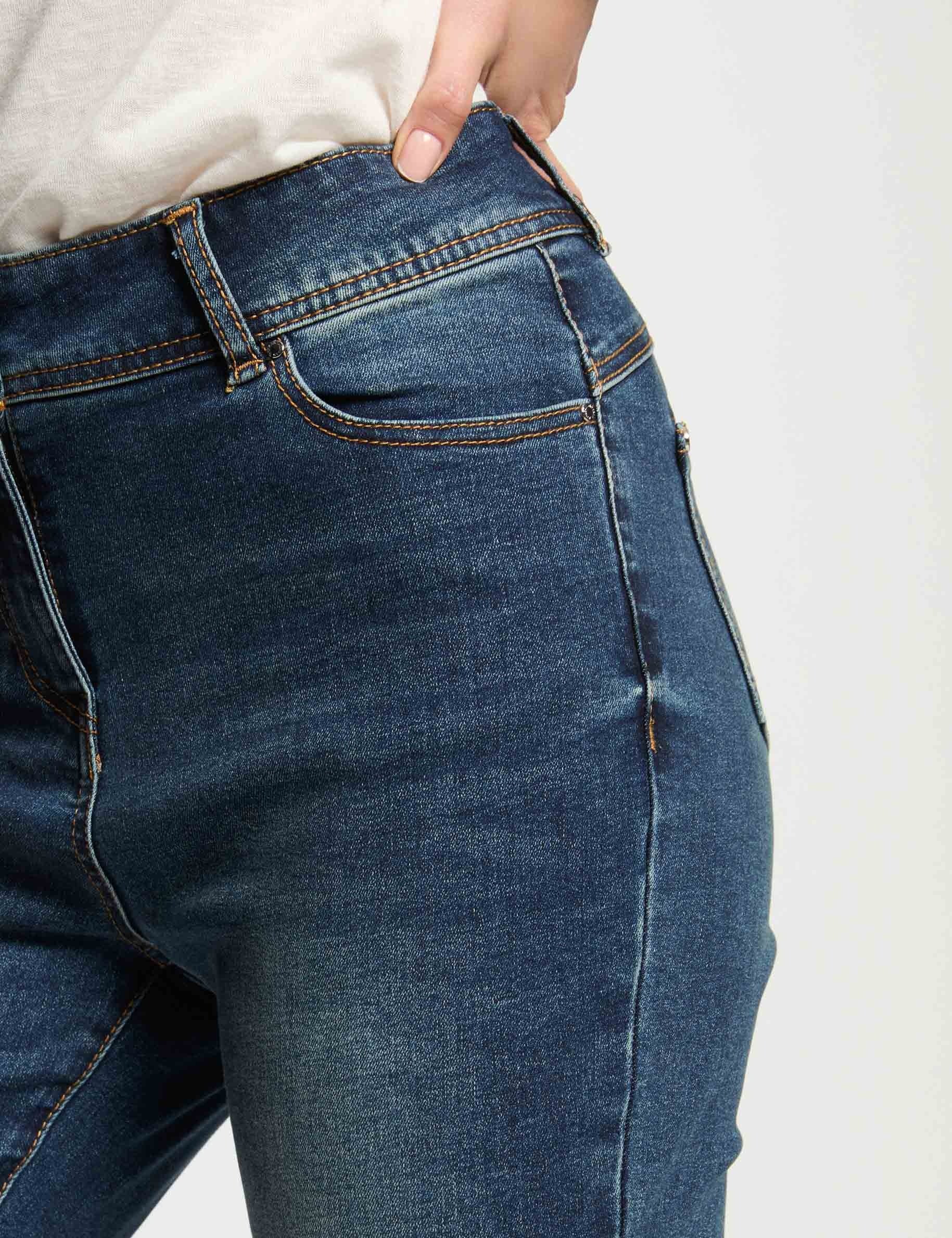 slim cropped jeans stone wash denim women Slim cropped jeans stone wash denim women