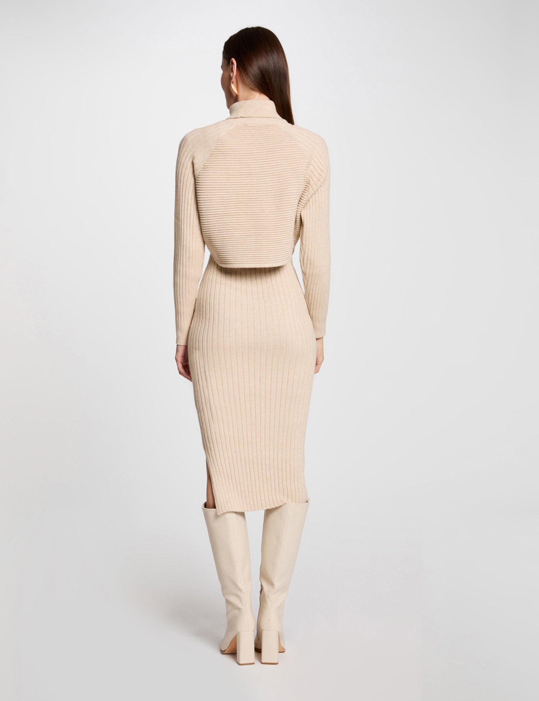 Tan sweater dress online