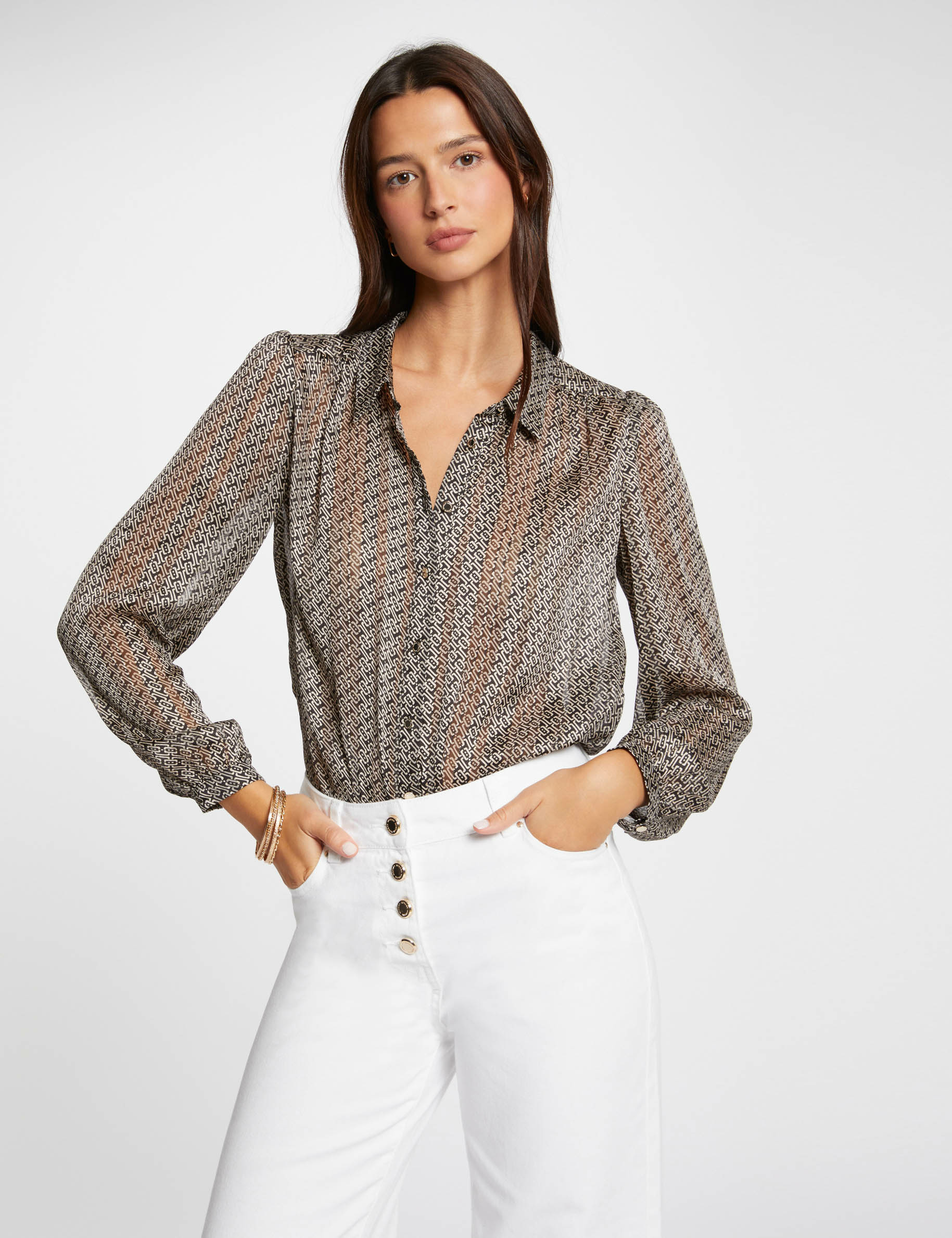 Long-sleeved shirt multicolored women