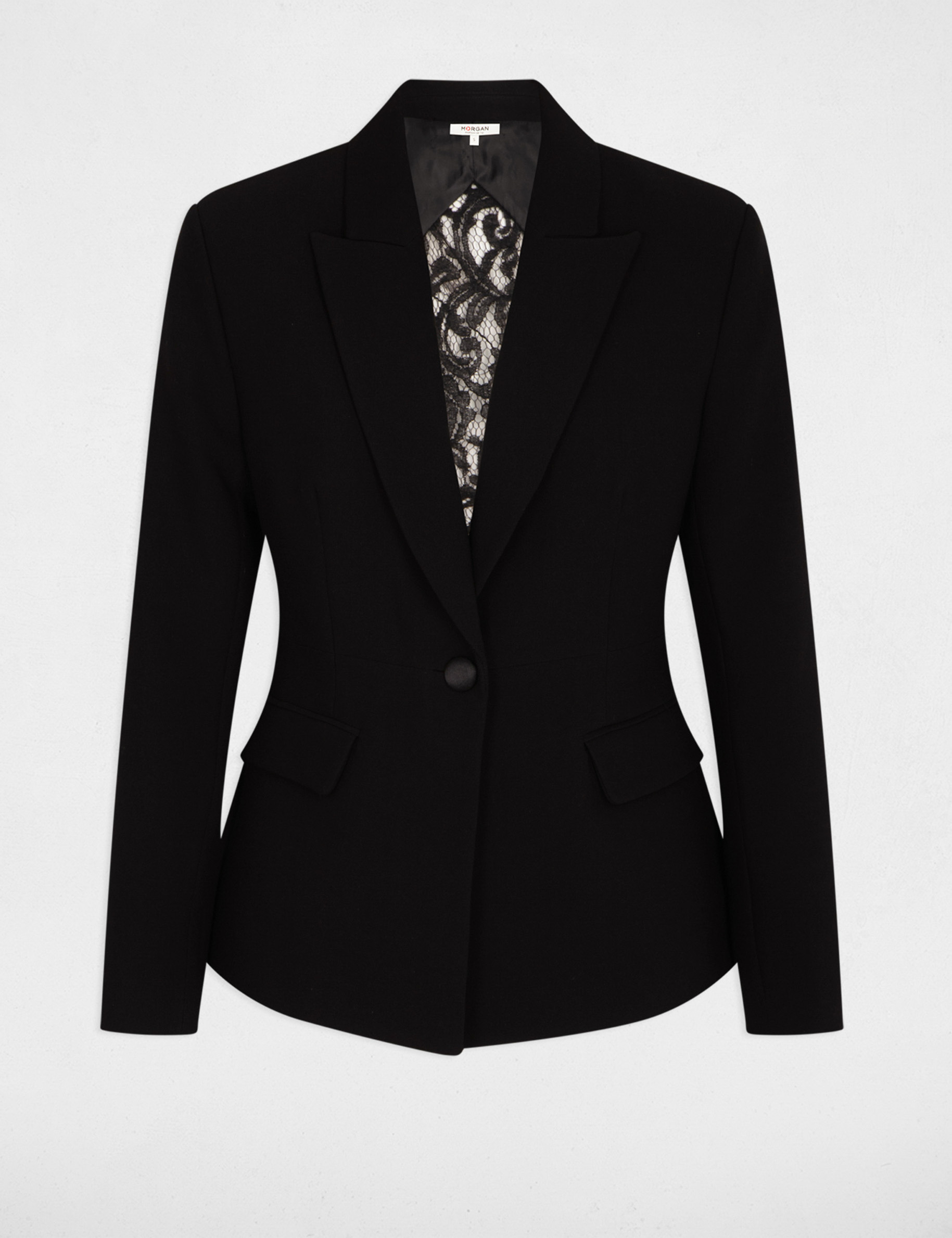 Blazer with laced back black women