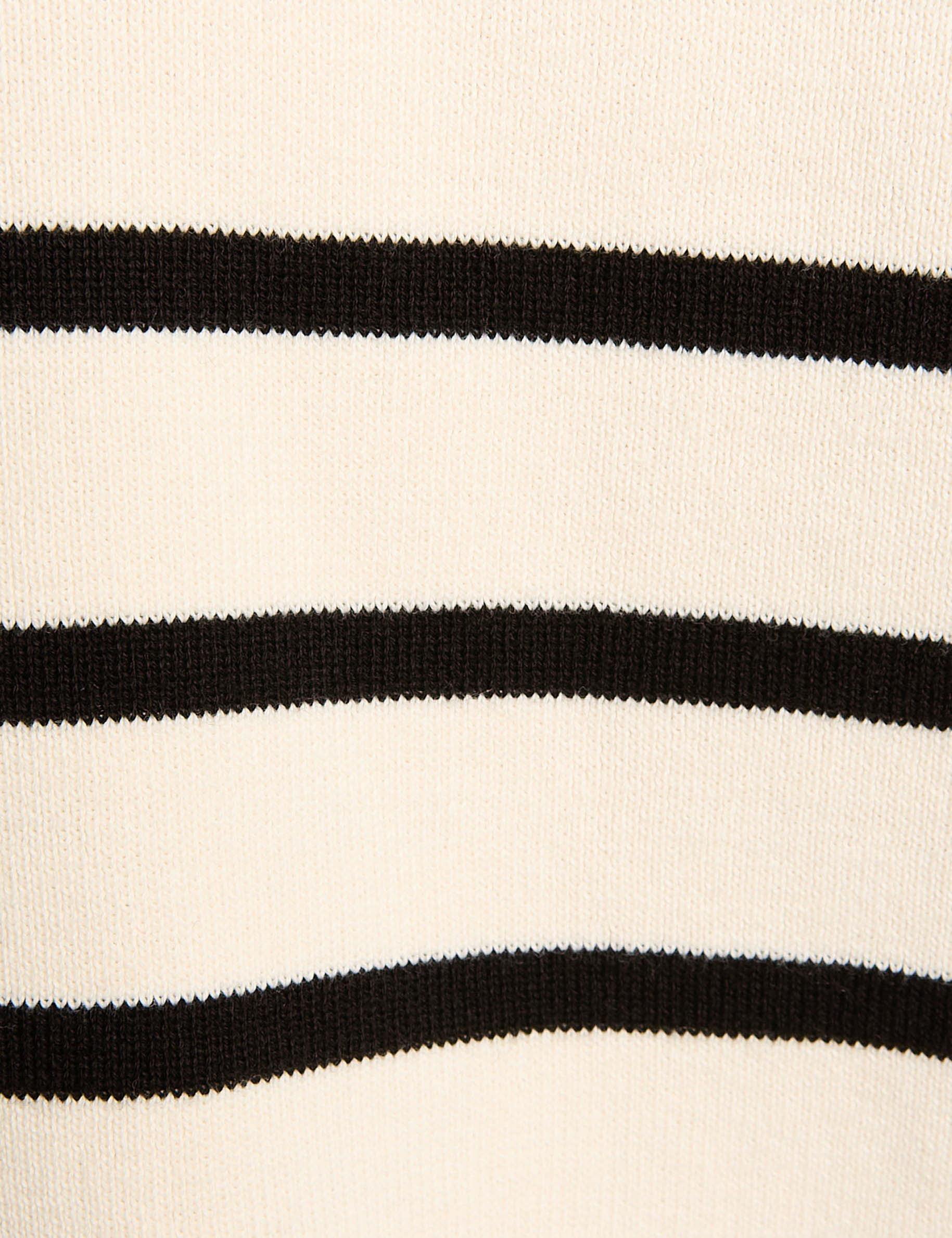 striped cardigan lapel collar ivory women null