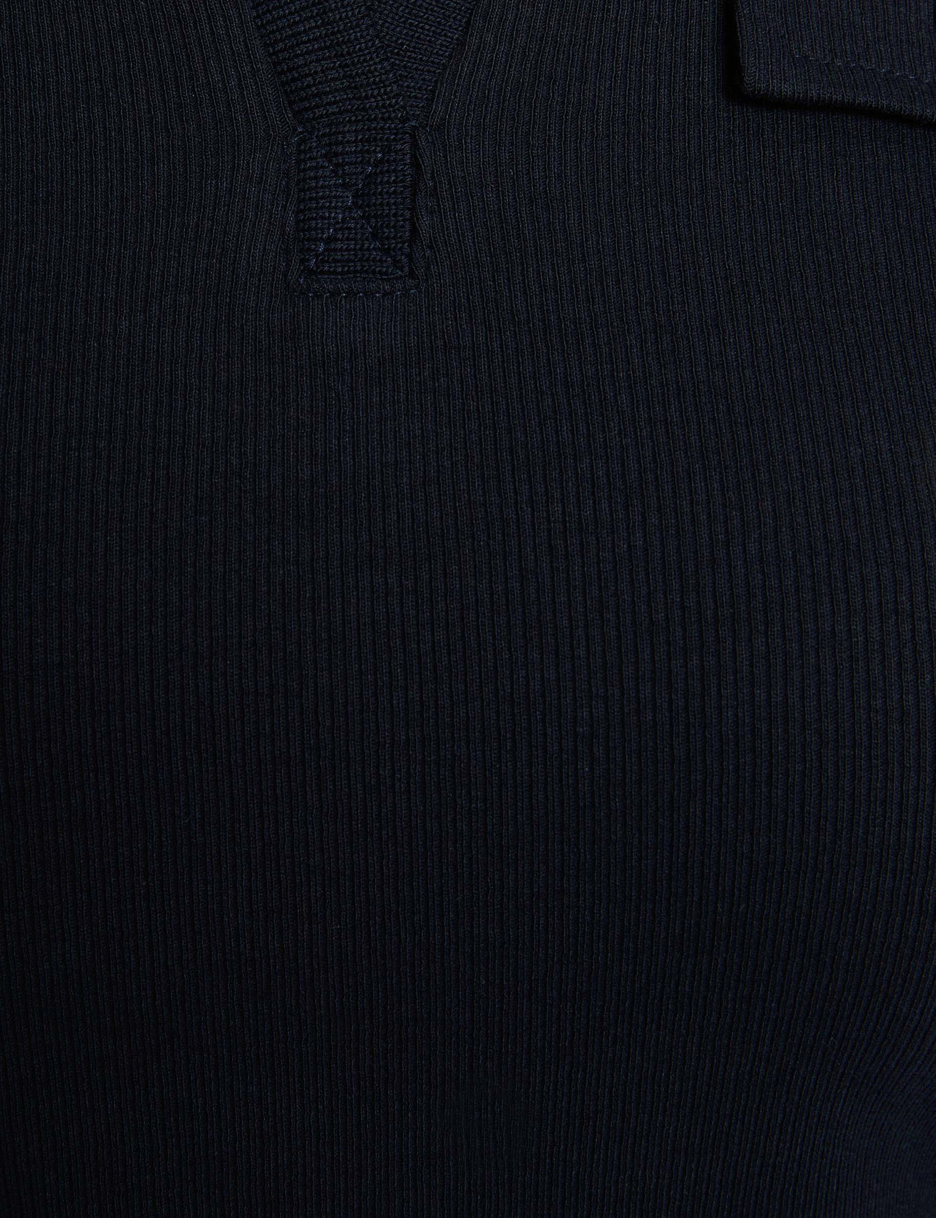 fitted polo t shirt navy blue women null