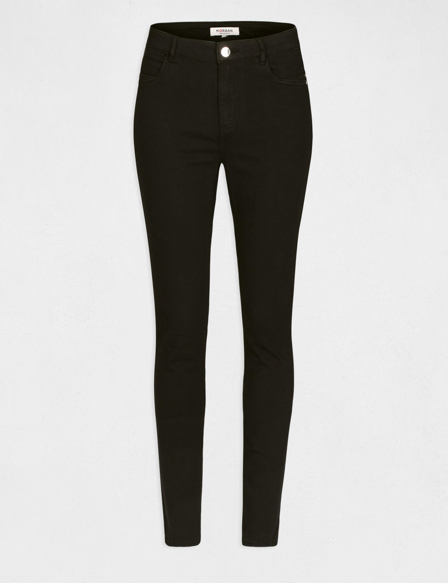 Standard waisted skinny trousers black women