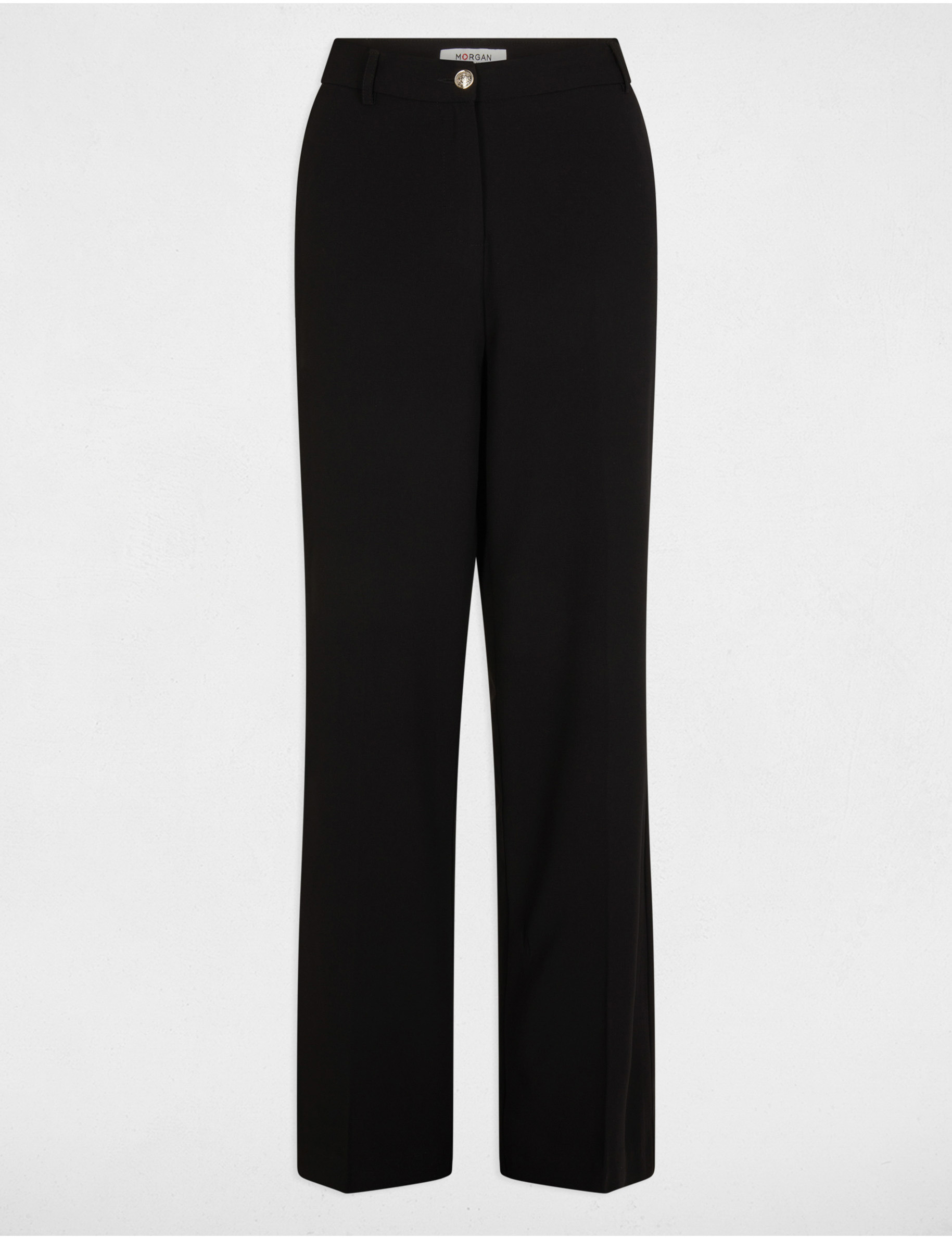 Wide leg trousers with darts black women