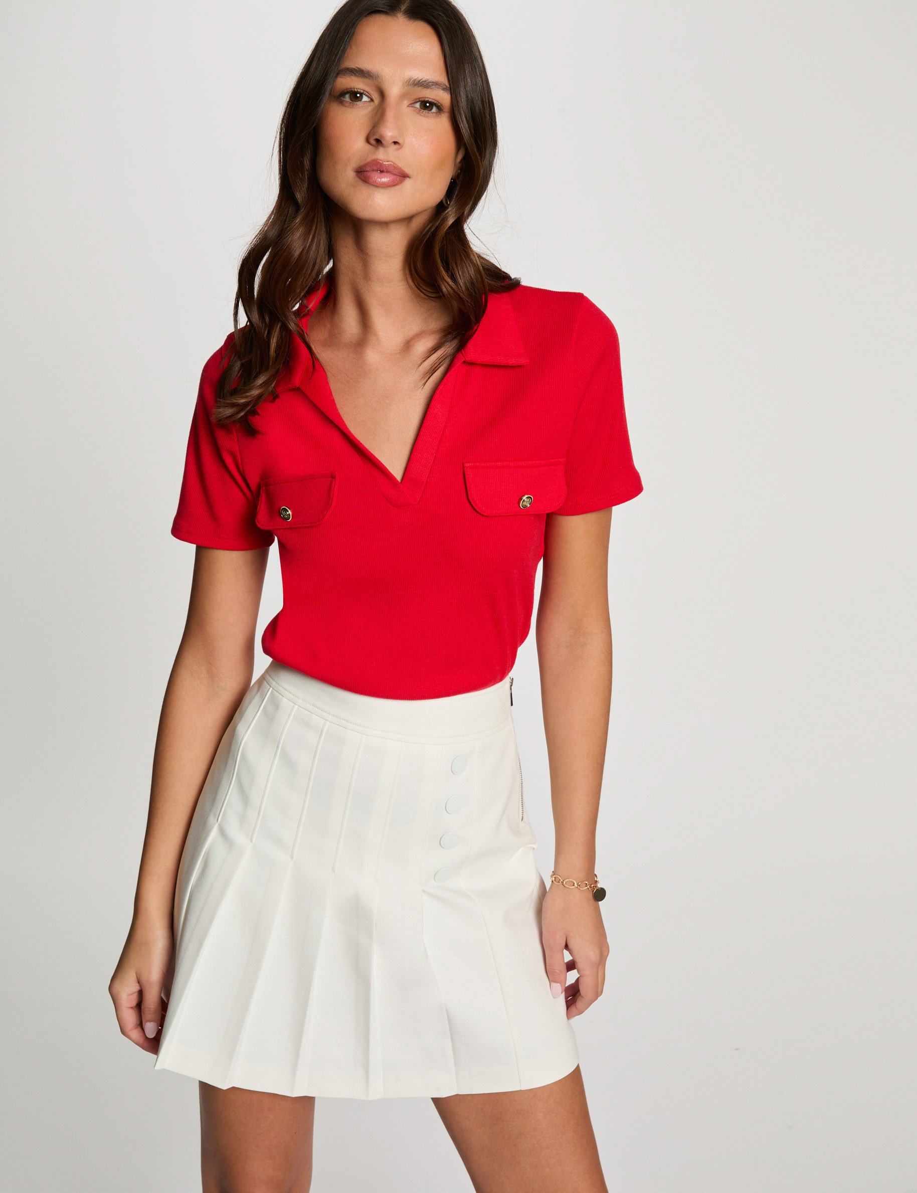short sleeved t shirt red women Short-sleeved t-shirt red women