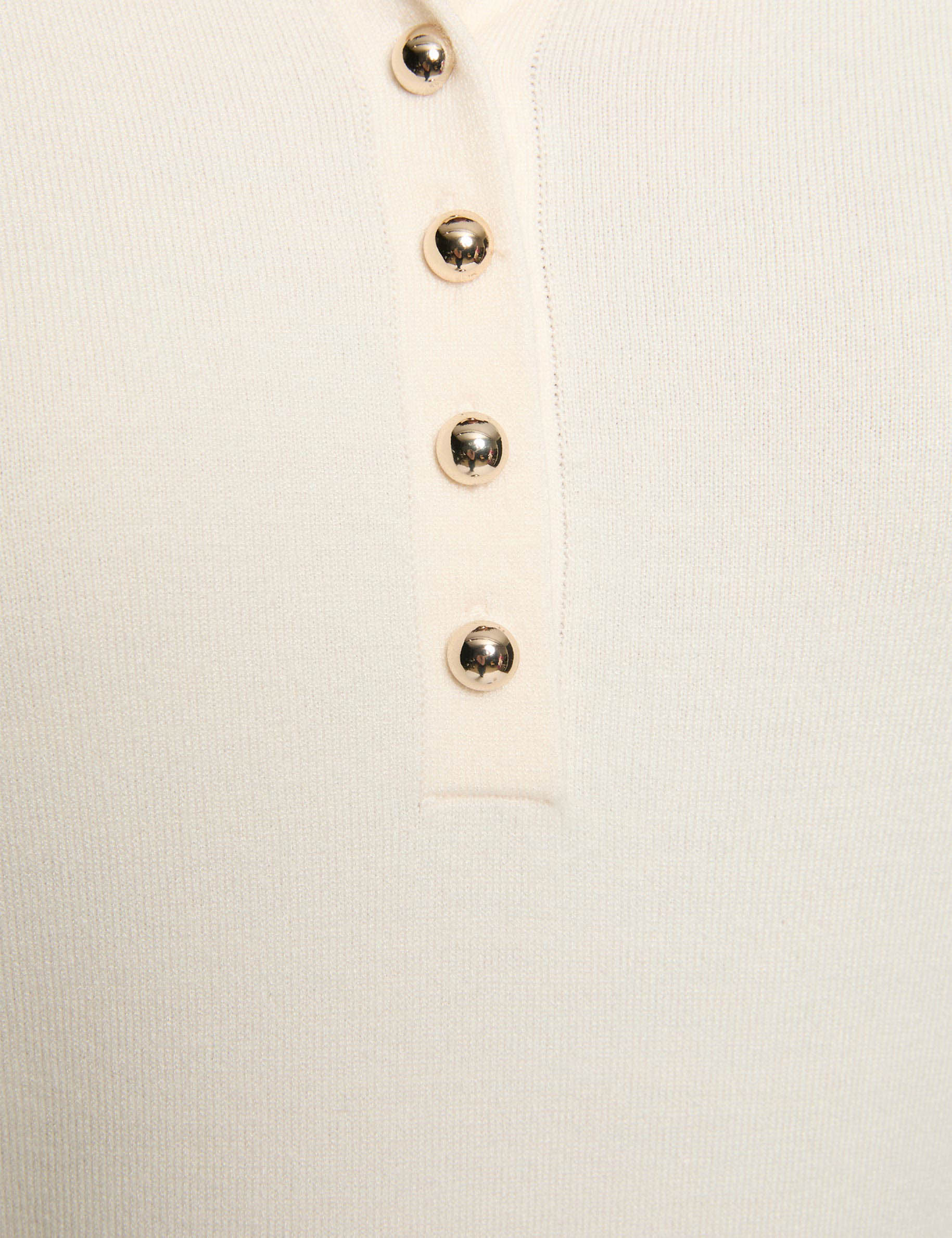 jumper polo collar ivory women null