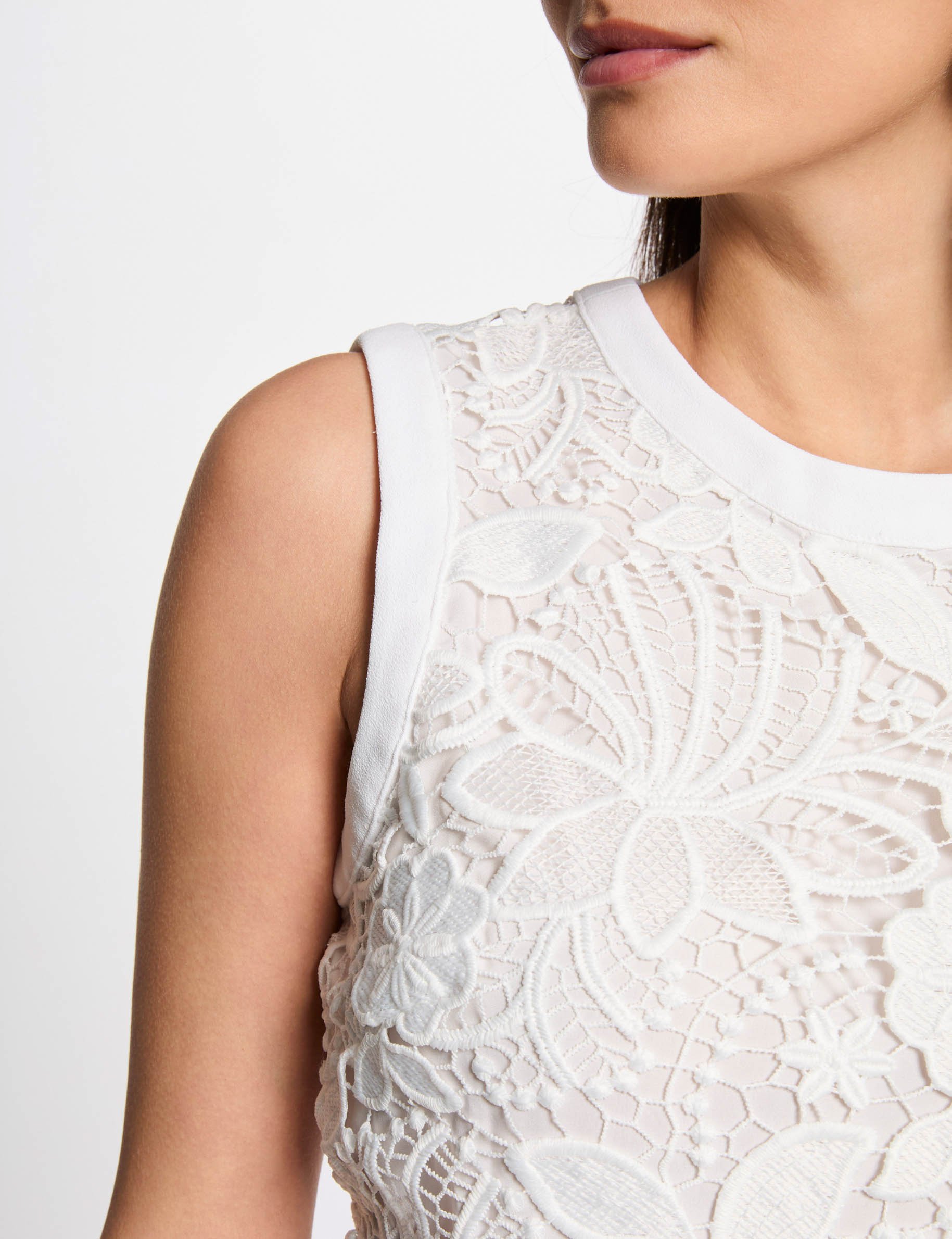 laced playsuit white women Laced playsuit white women