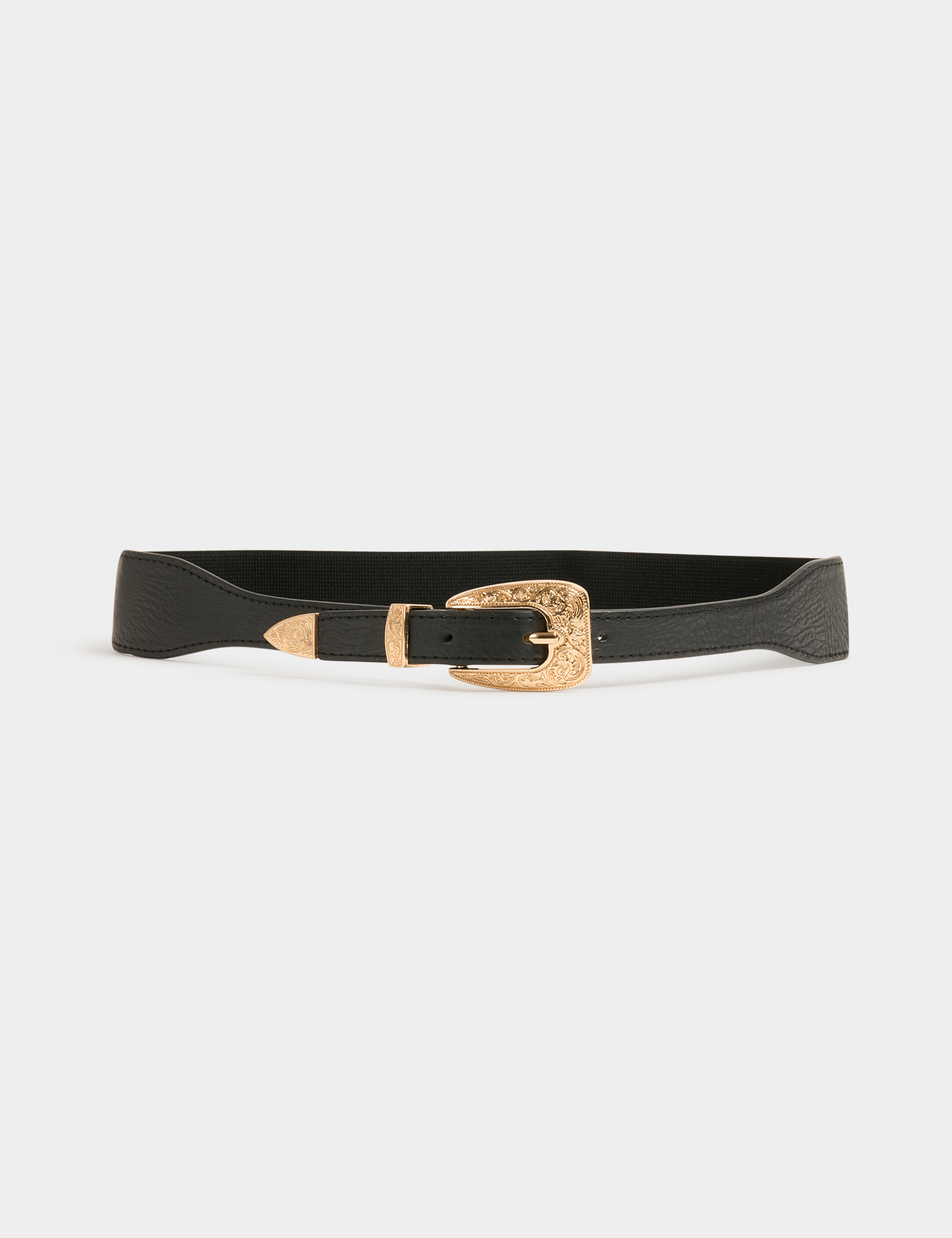 Elasticised belt black women