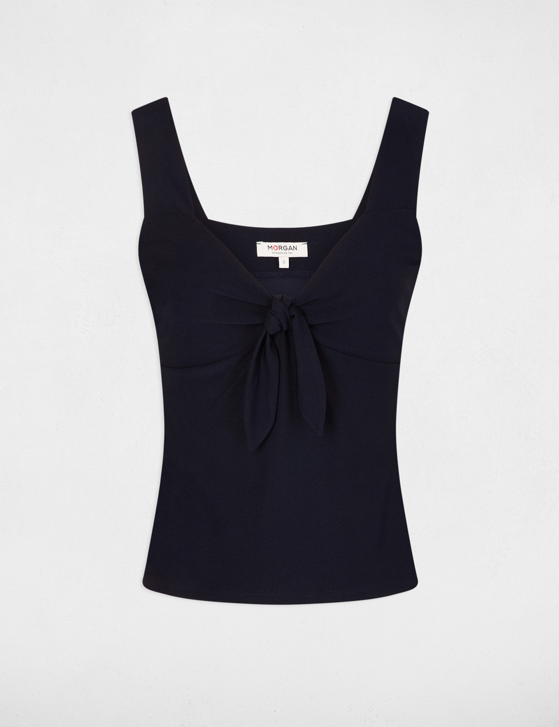 Vest top wide straps navy ladies'