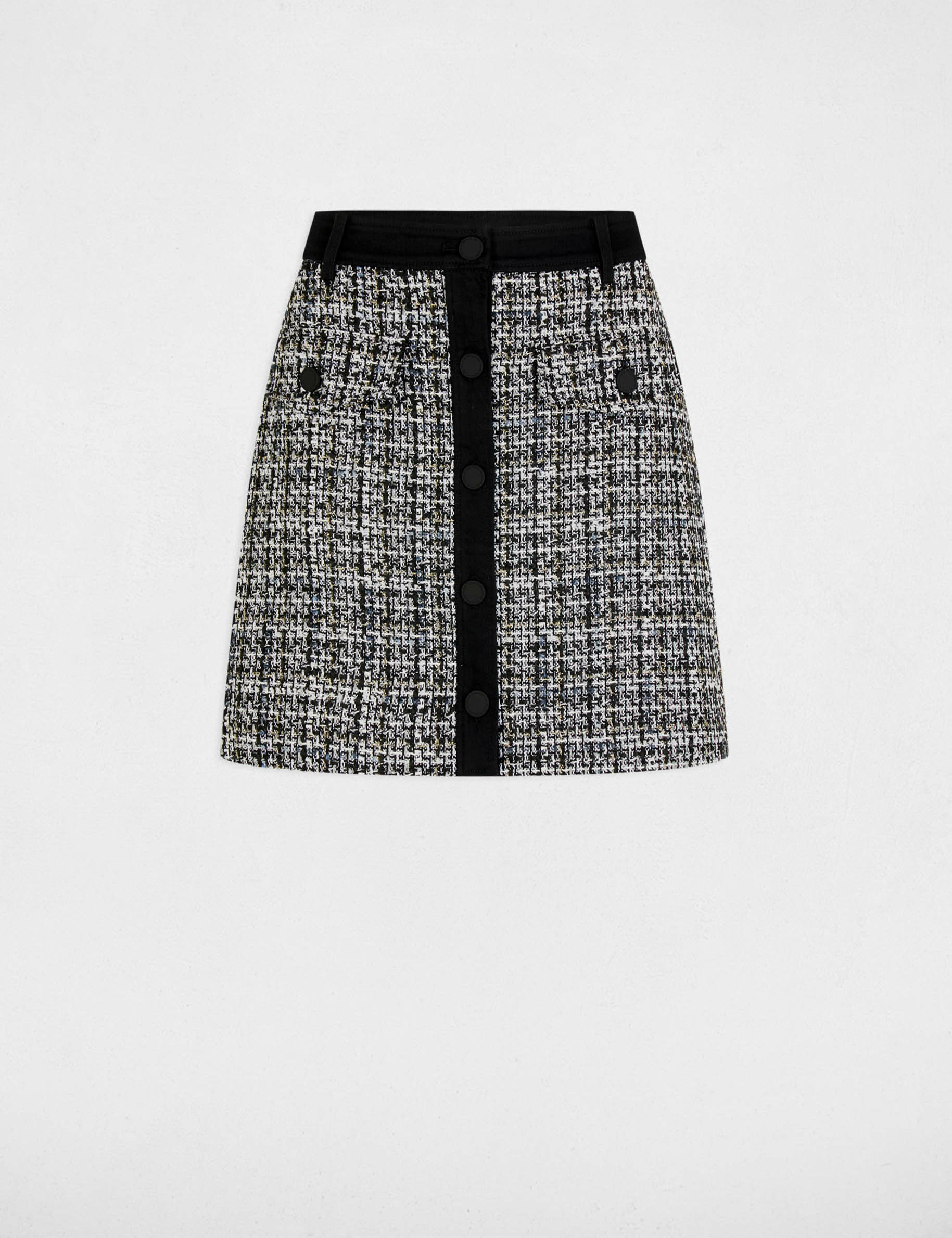 Mini tweed skirt multicolored women