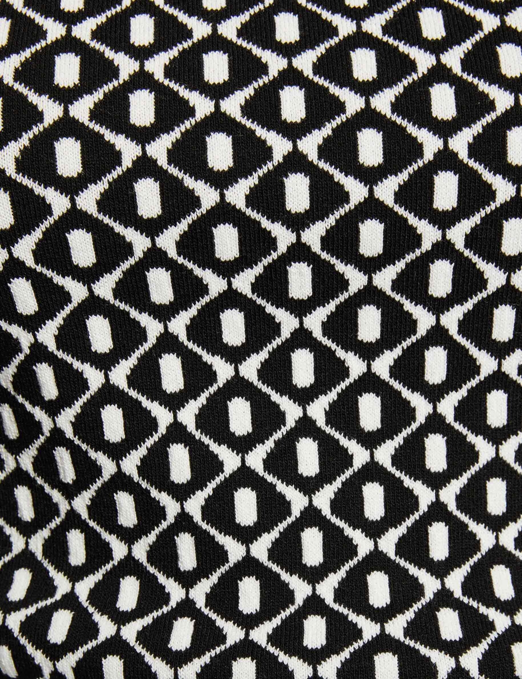 printed jumper round neck black women null