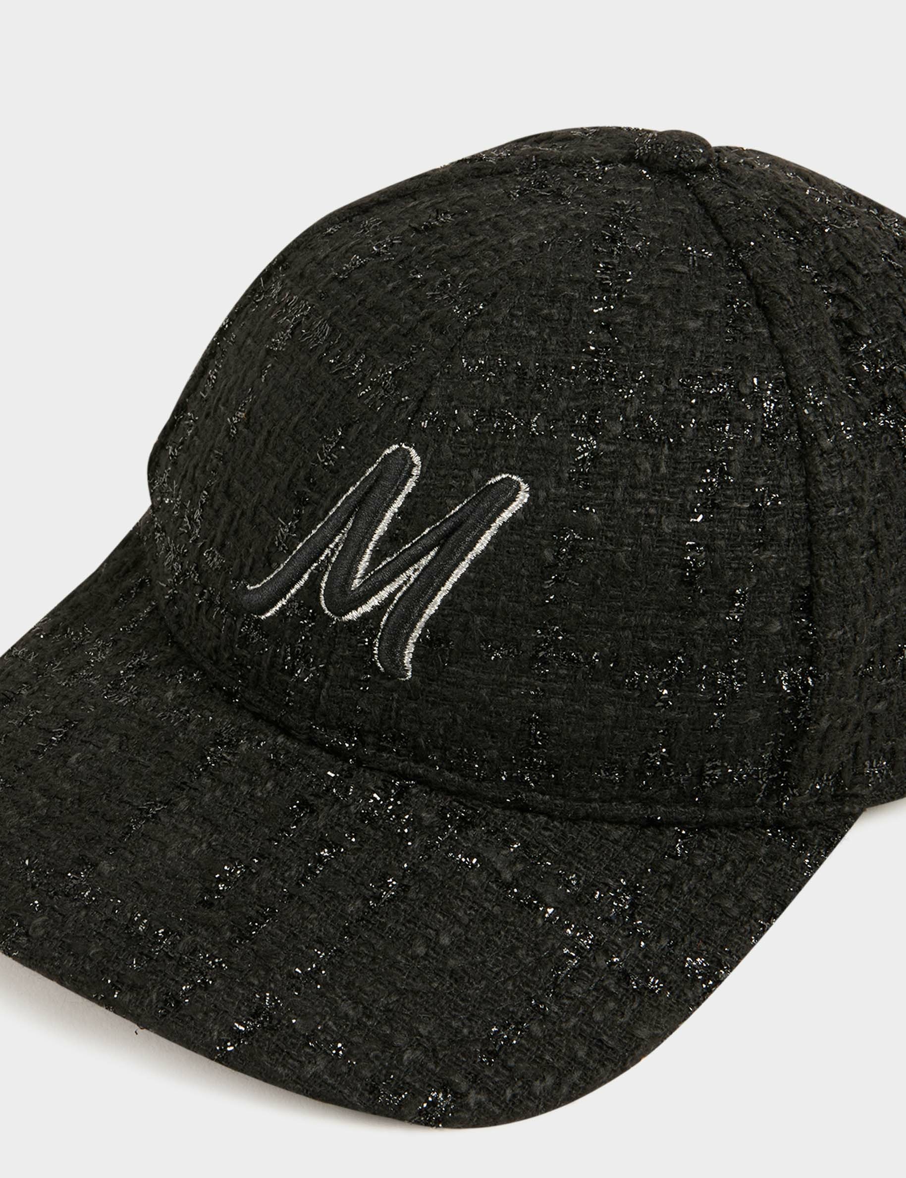 Casquette M tweed noir femme