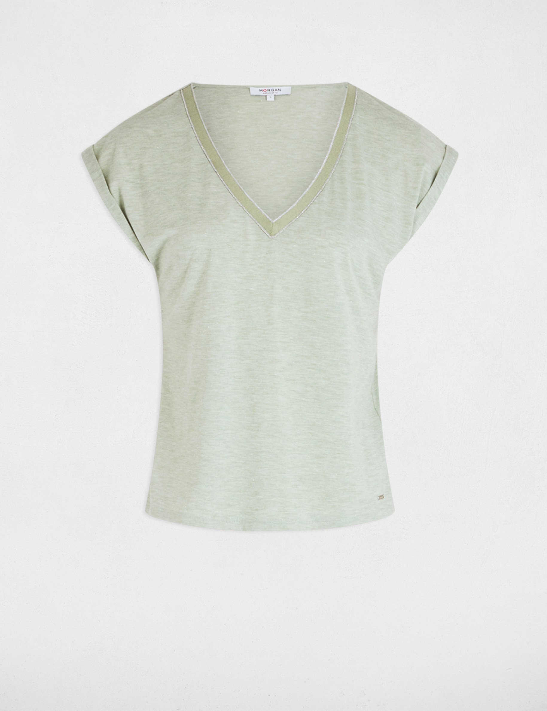 Short-sleeved t-shirt light green women