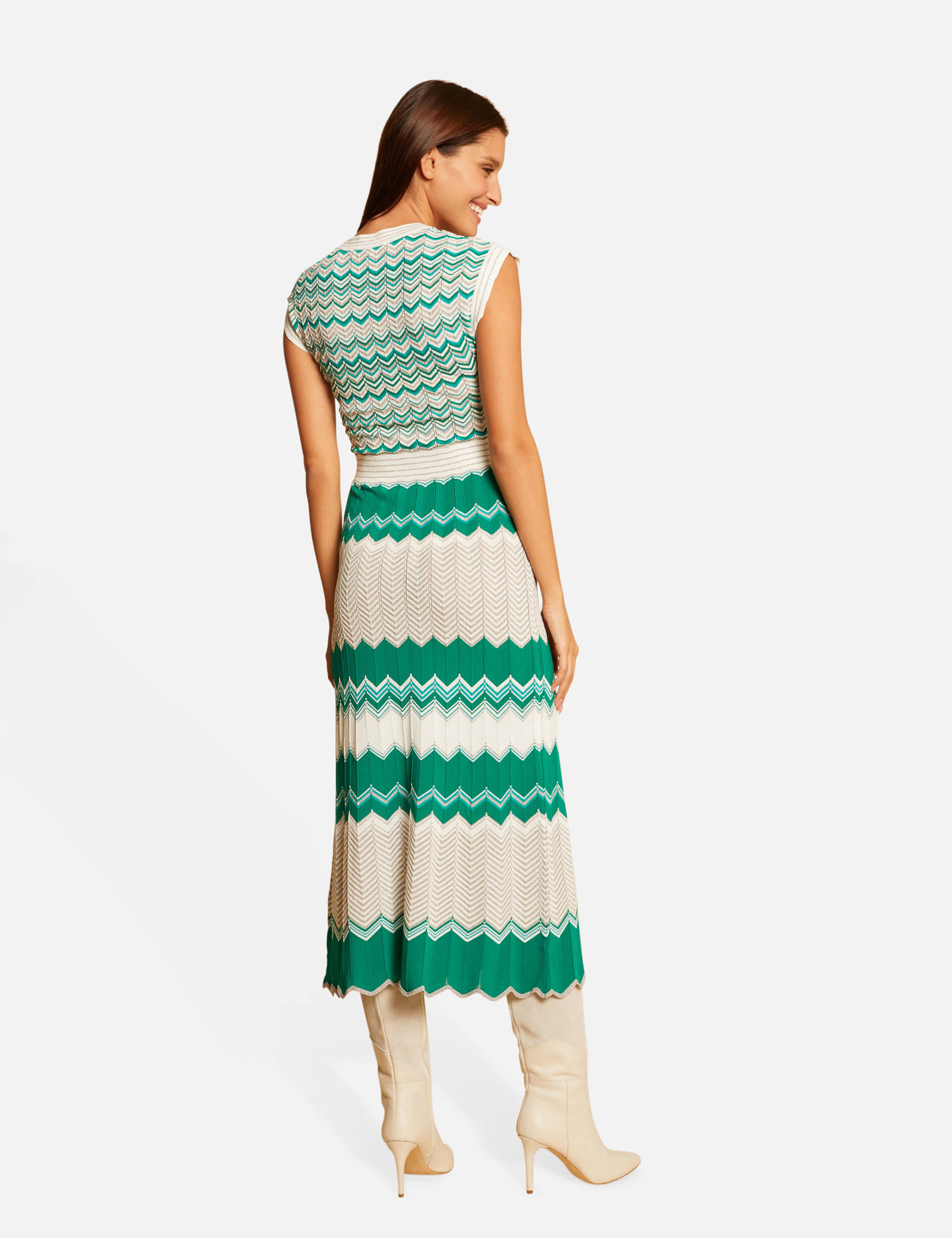 Chevron print clearance maxi dress