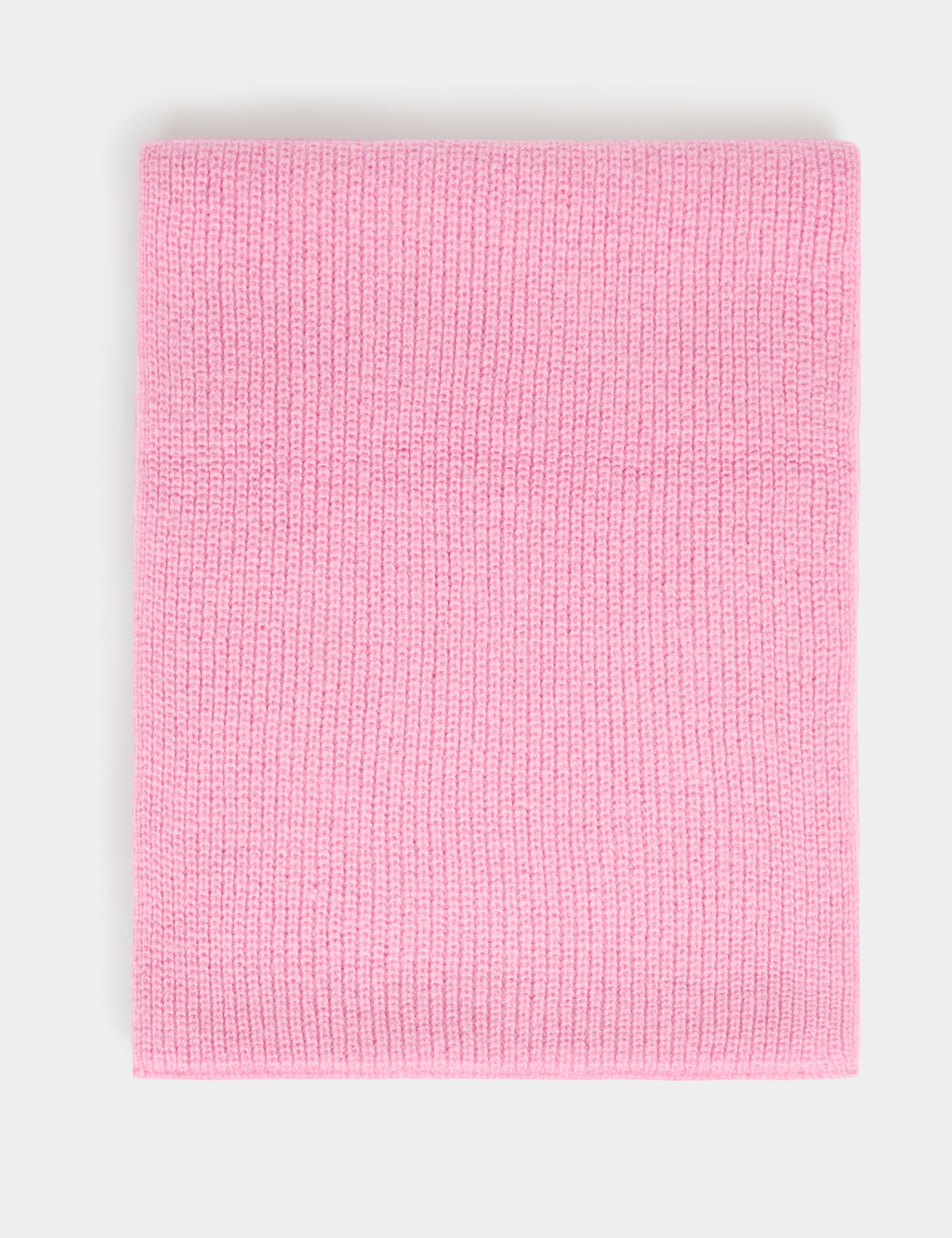 Knitted scarf pink women