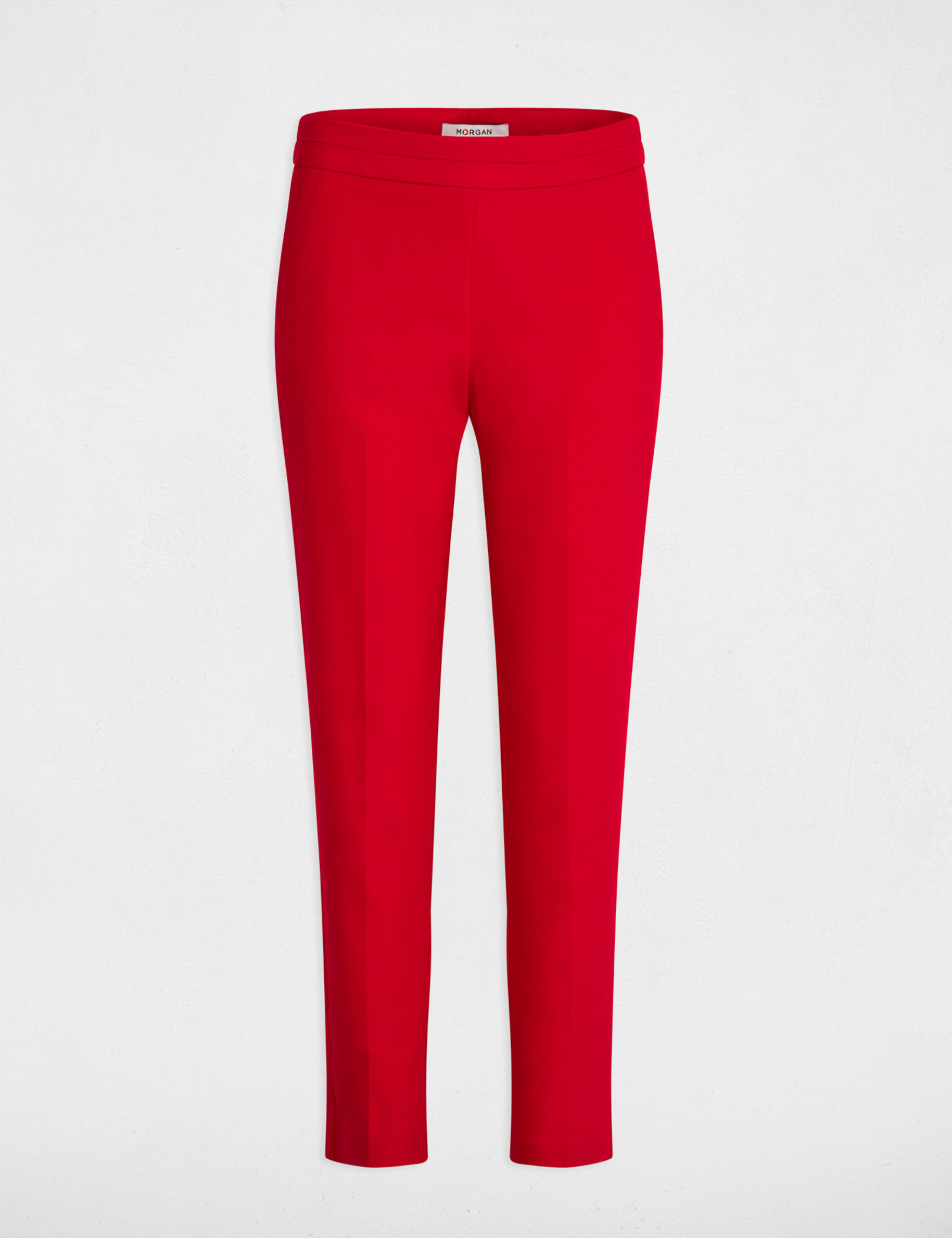 Cropped cigarette trousers raspberry ladies'