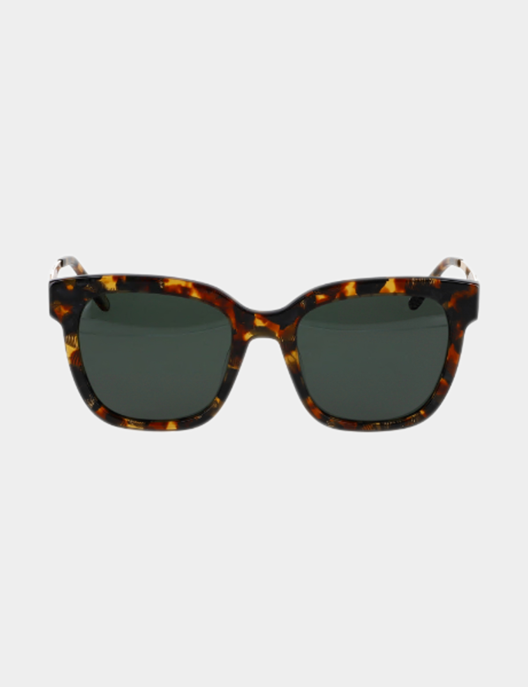 Square sunglasses chestnut brown ladies'