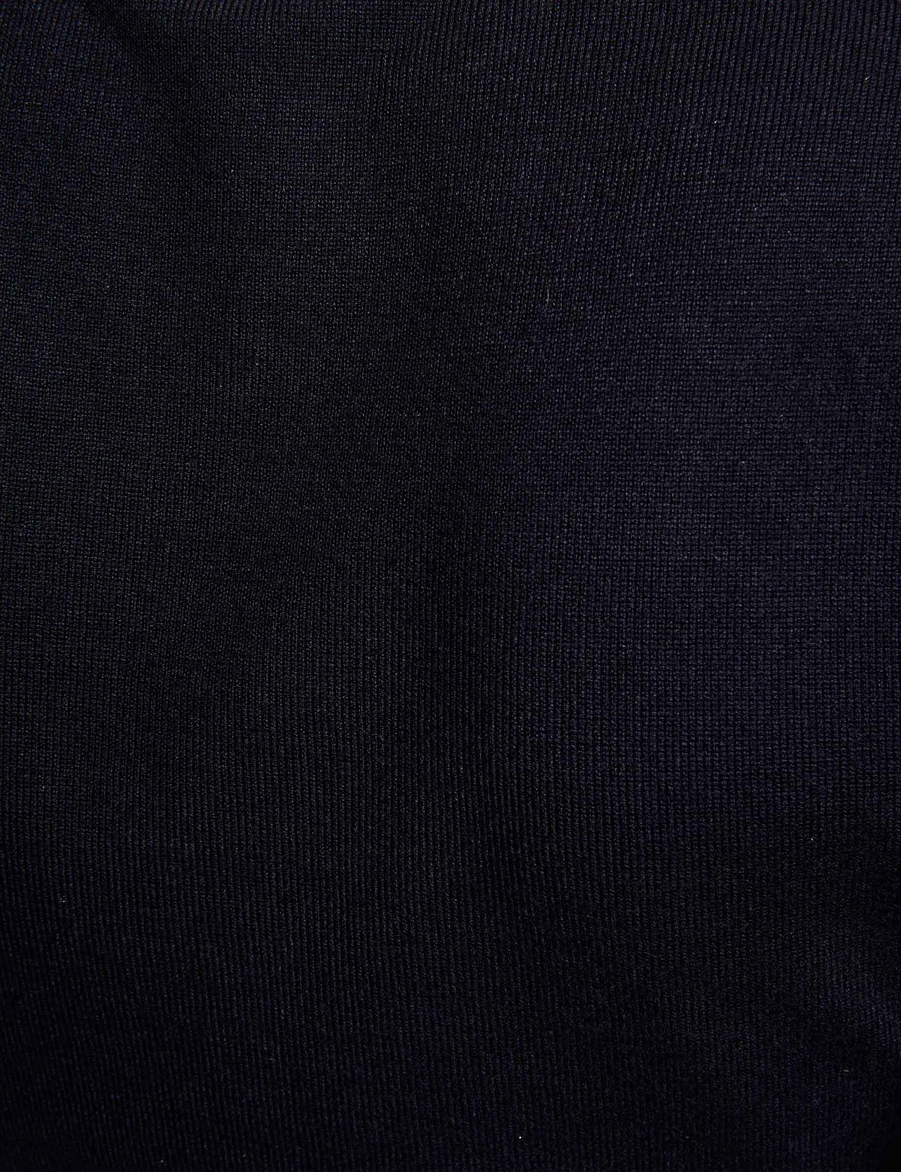 jumper zipped polo collar navy blue women null