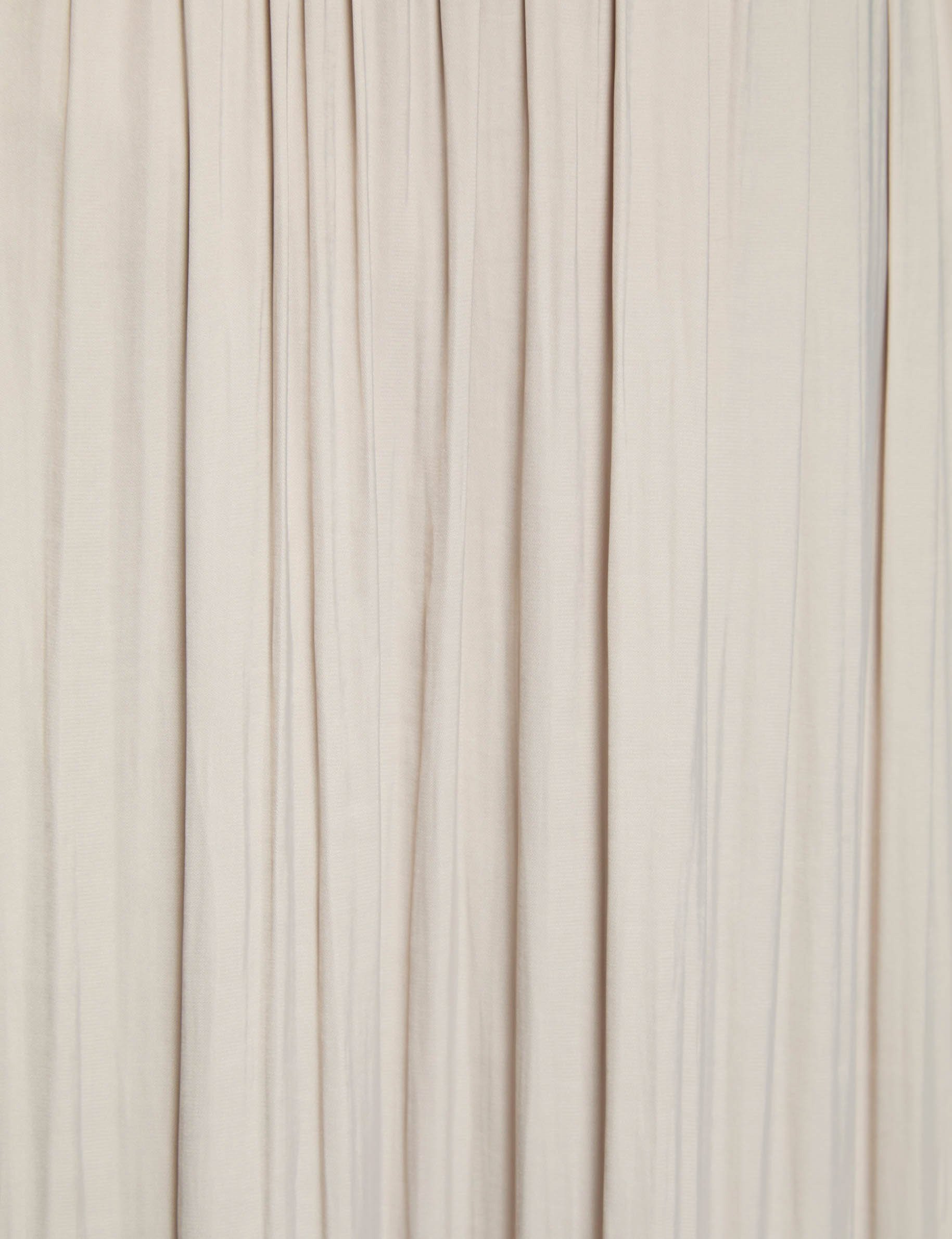 satin maxi straight dress beige women null