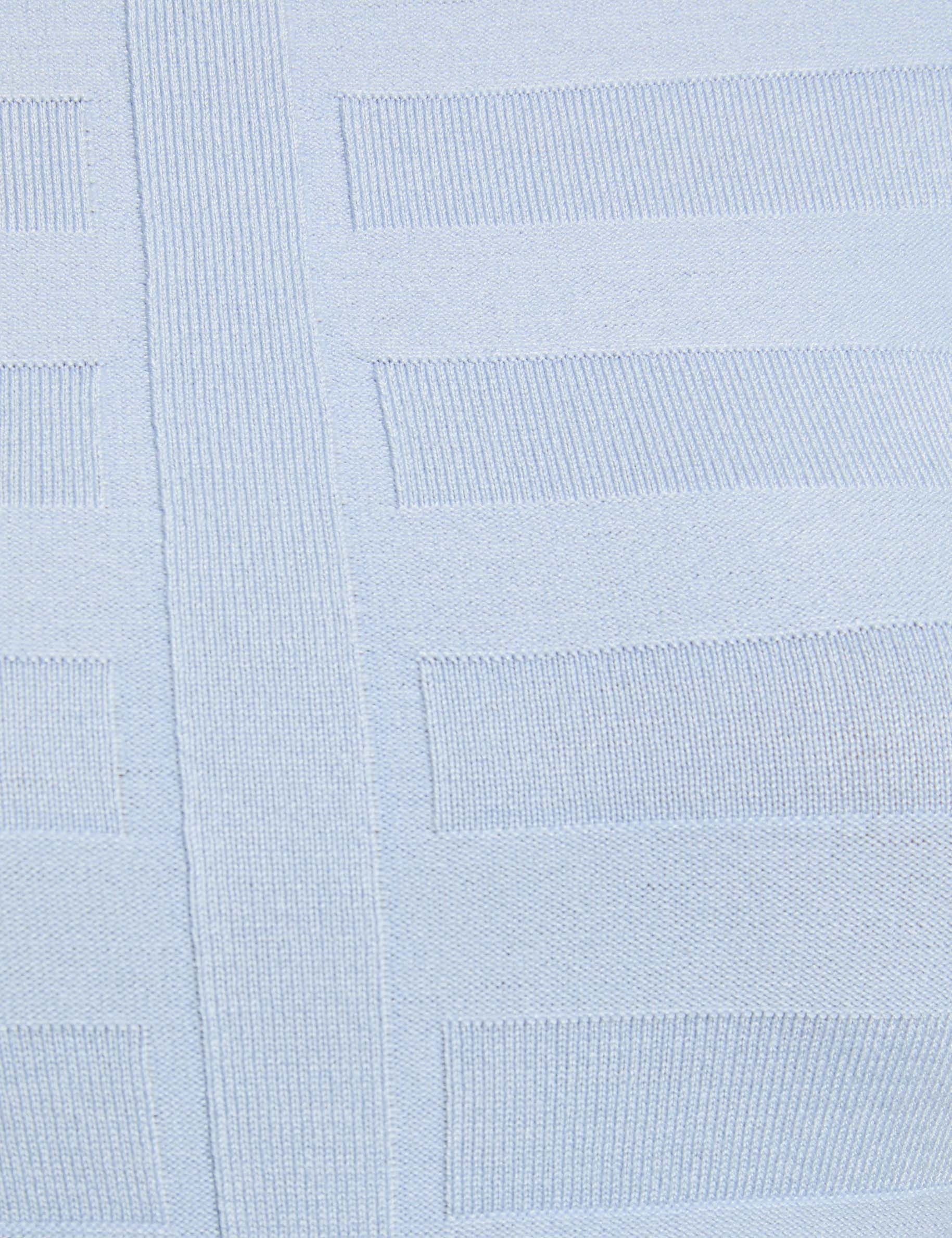 jumper with short sleeves sky blue women null