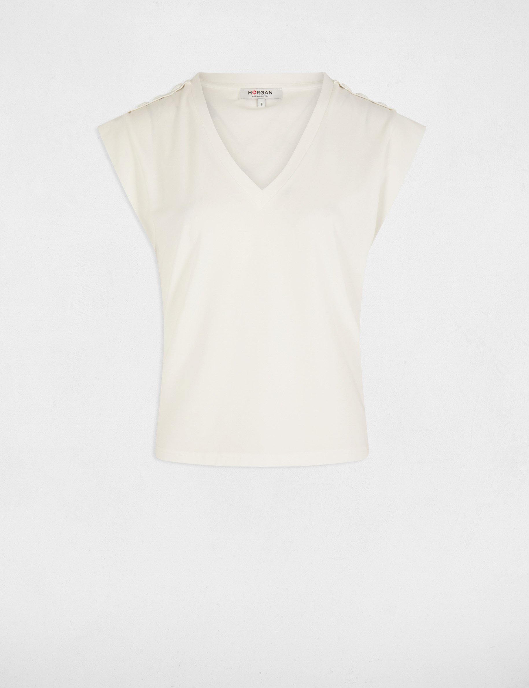 Short-sleeved t-shirt white women