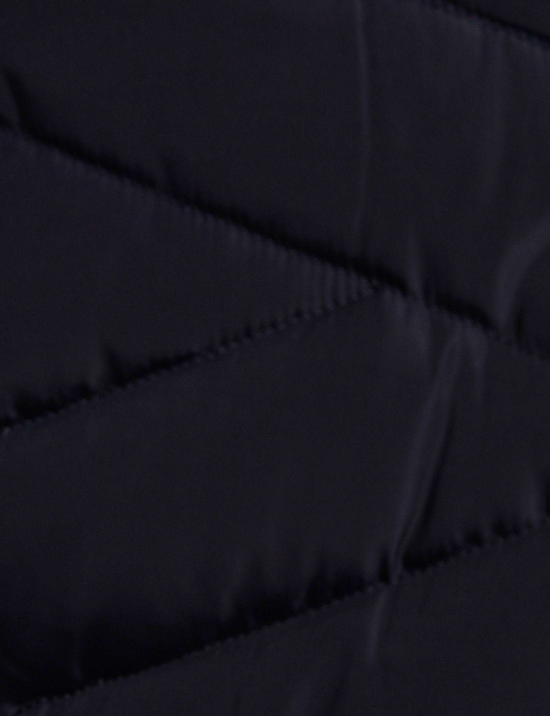 long hooded puffer jacket navy blue women null