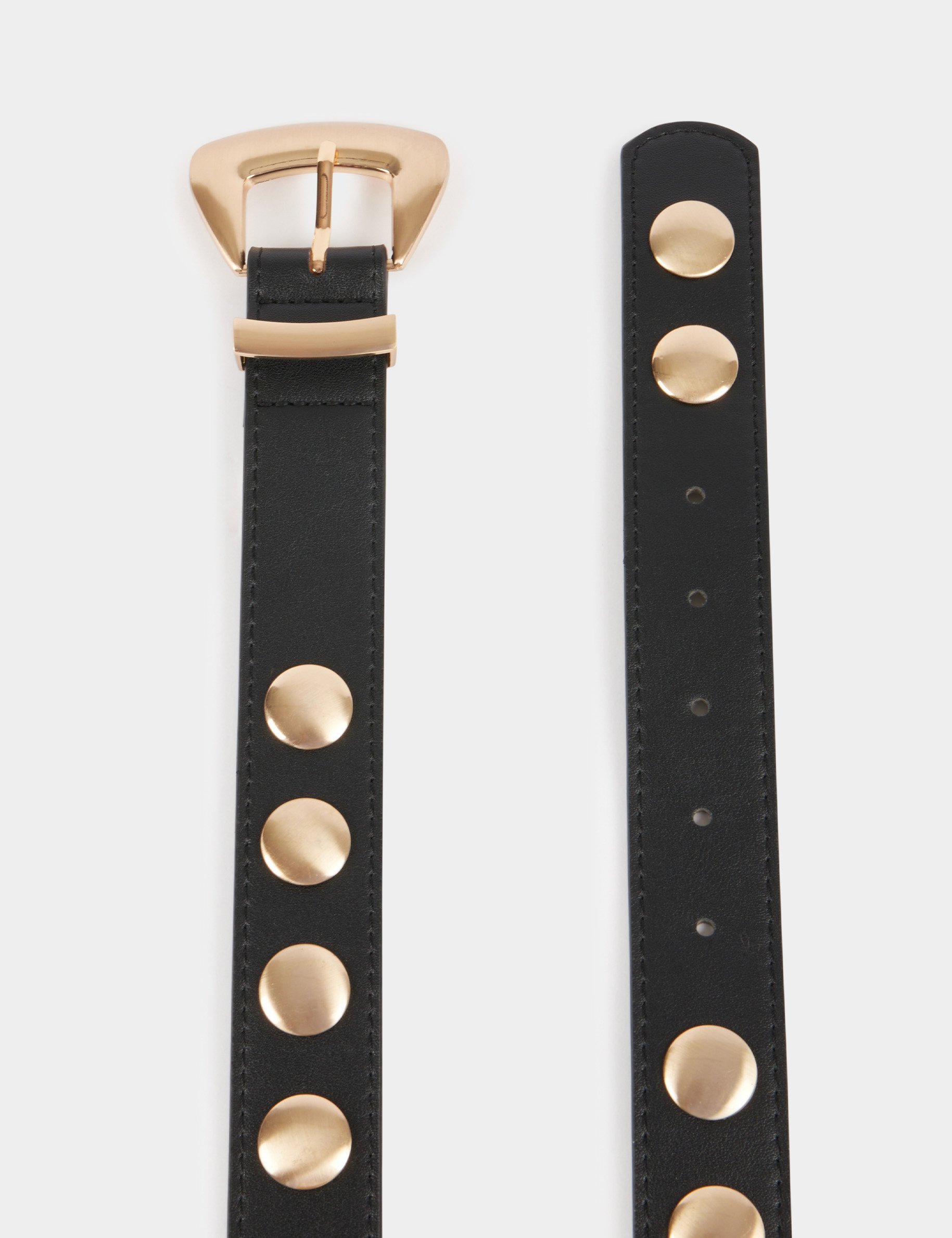 Belt with studs black women