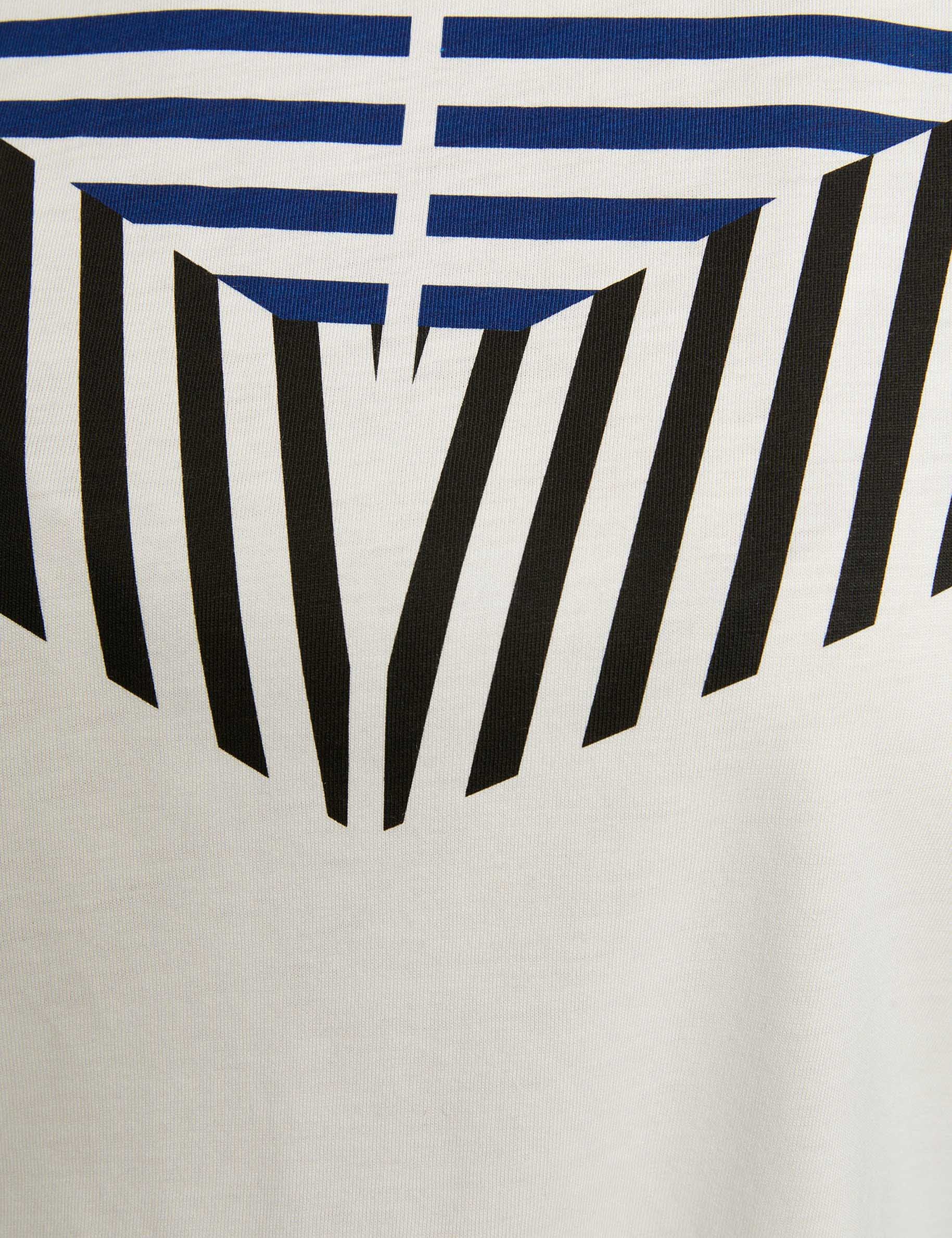 cropped t shirt with round neck white women null