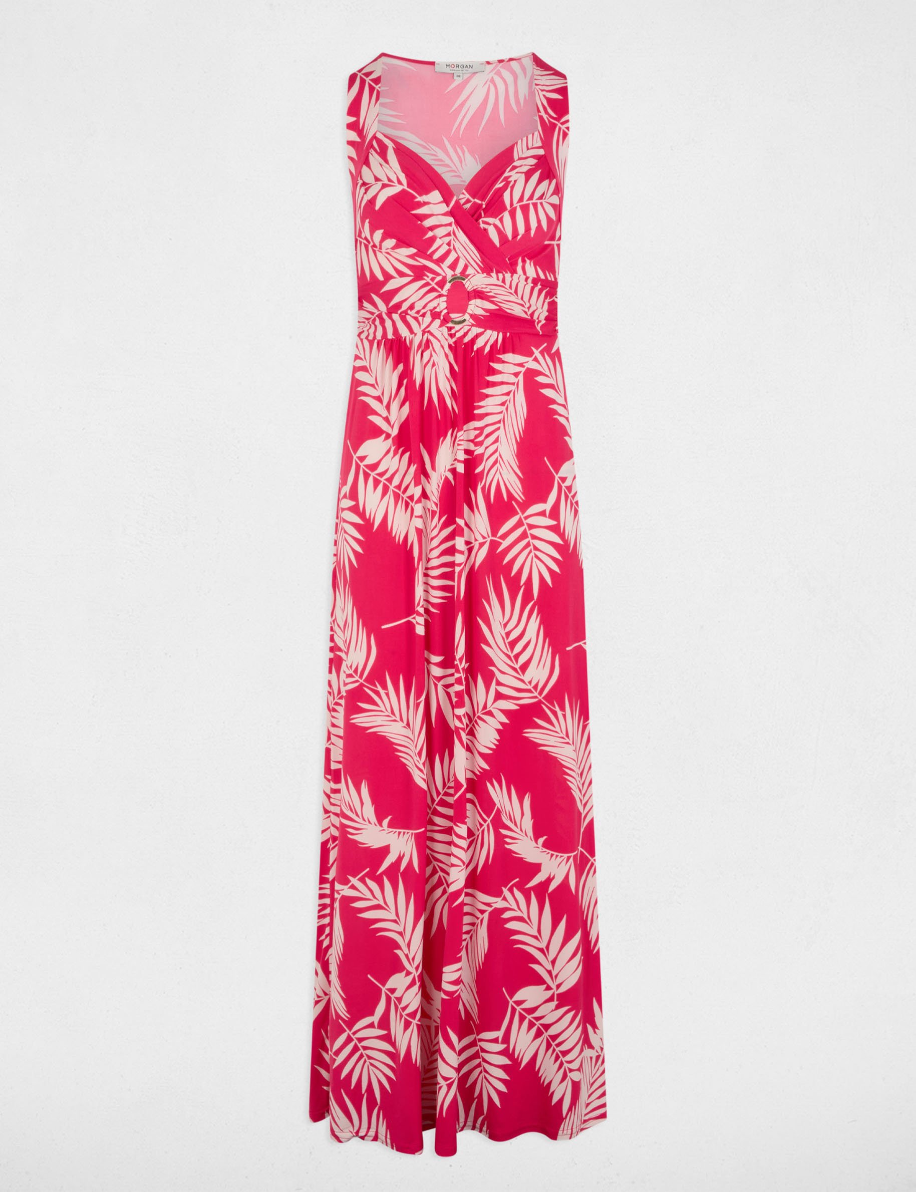 Printed maxi straight dress multicolor women