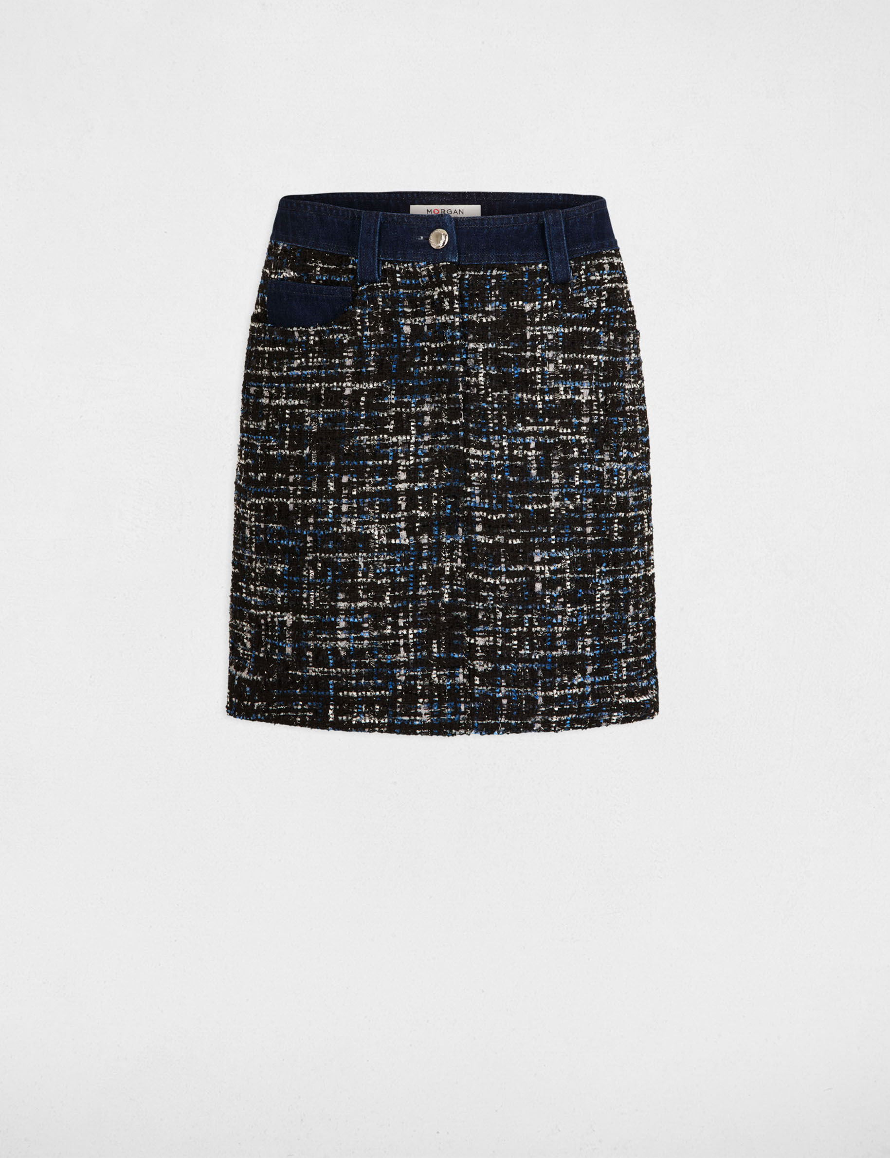 Mini tweed skirt multicolored women