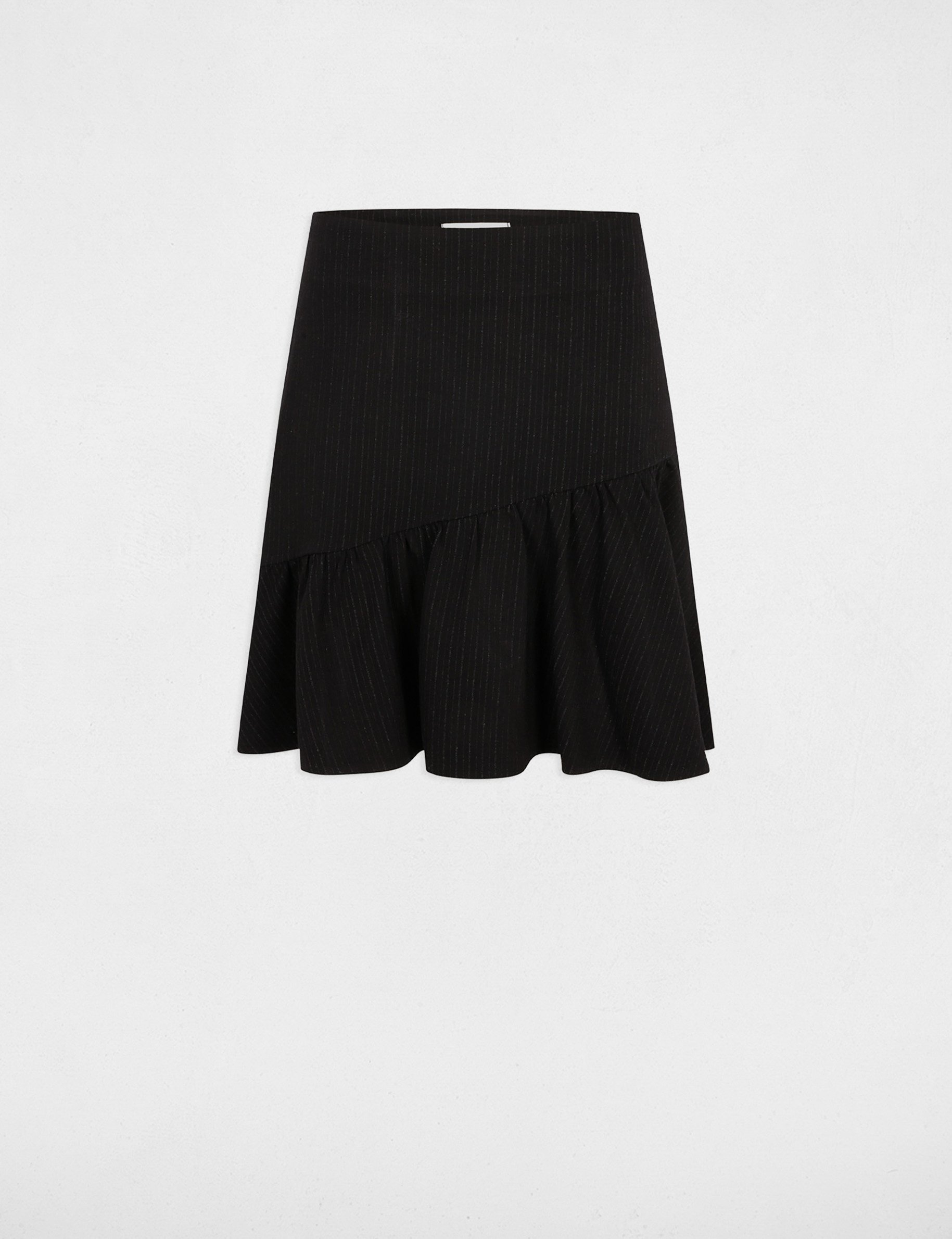 Striped mini skirt black women