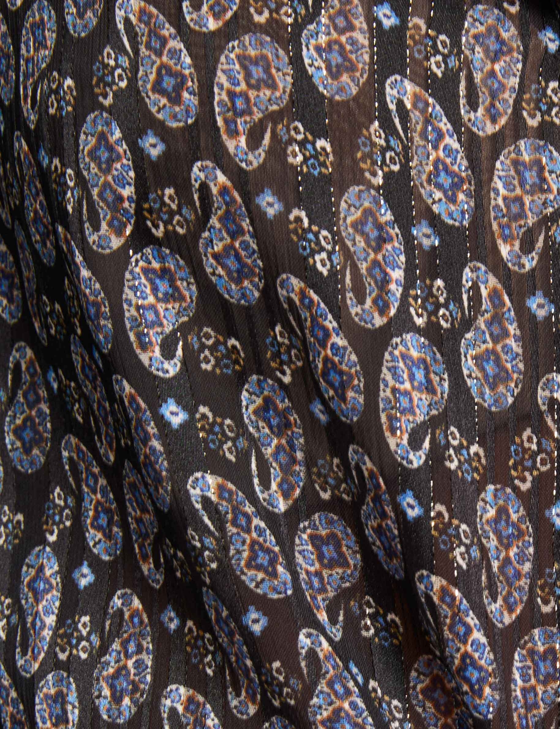 flowy v neck shirt multicolor women null