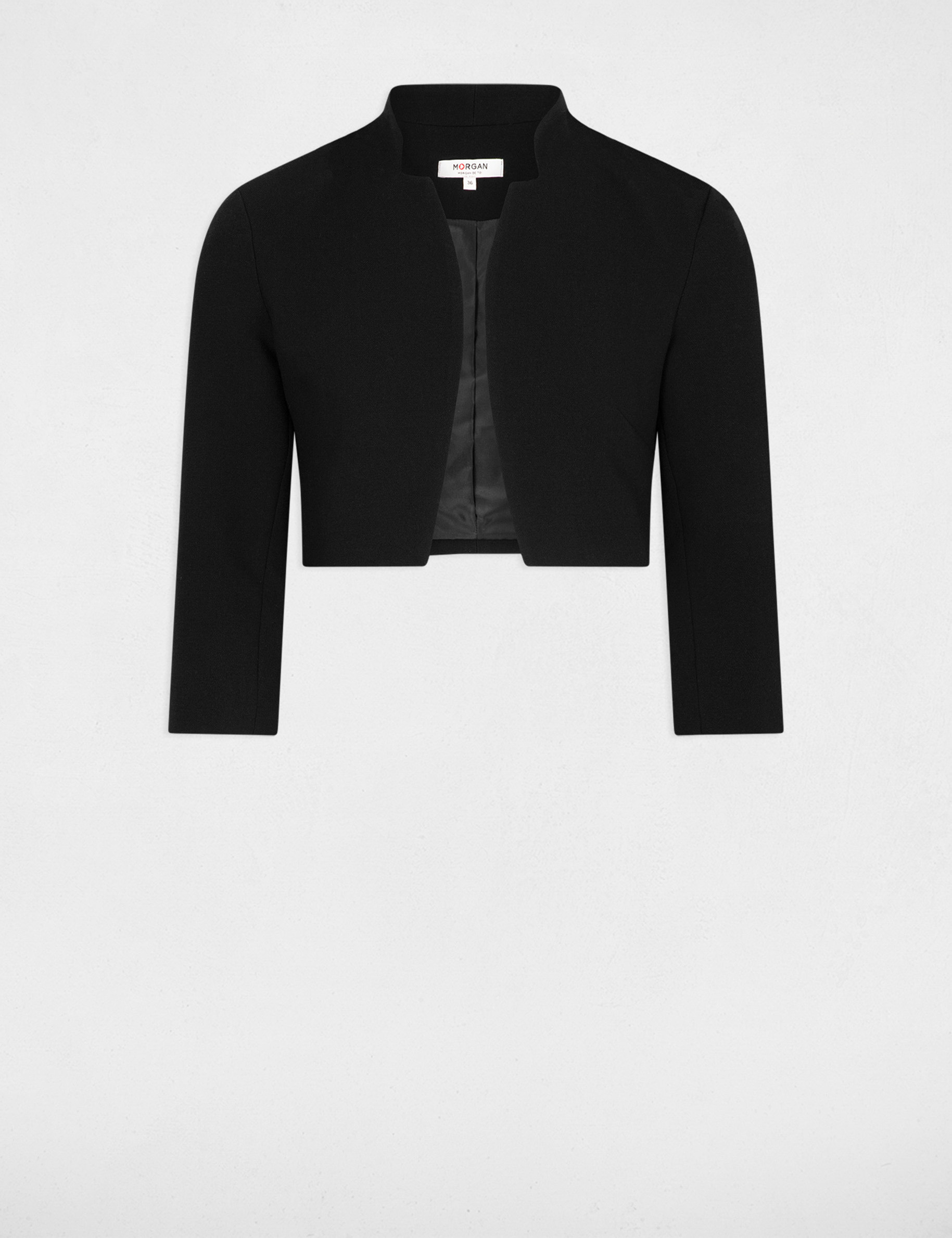 Short bolero jacket black ladies'