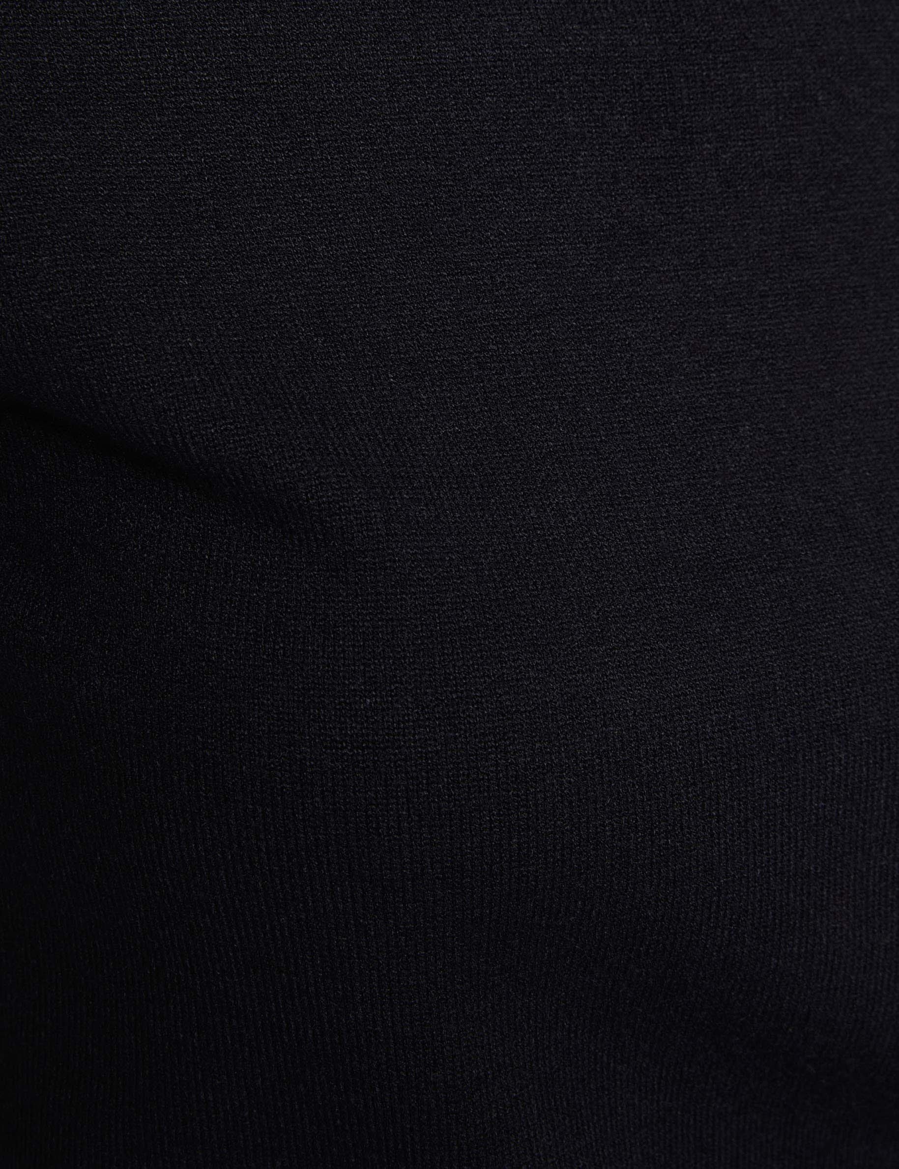 sweater with a folded collar navy blue women null