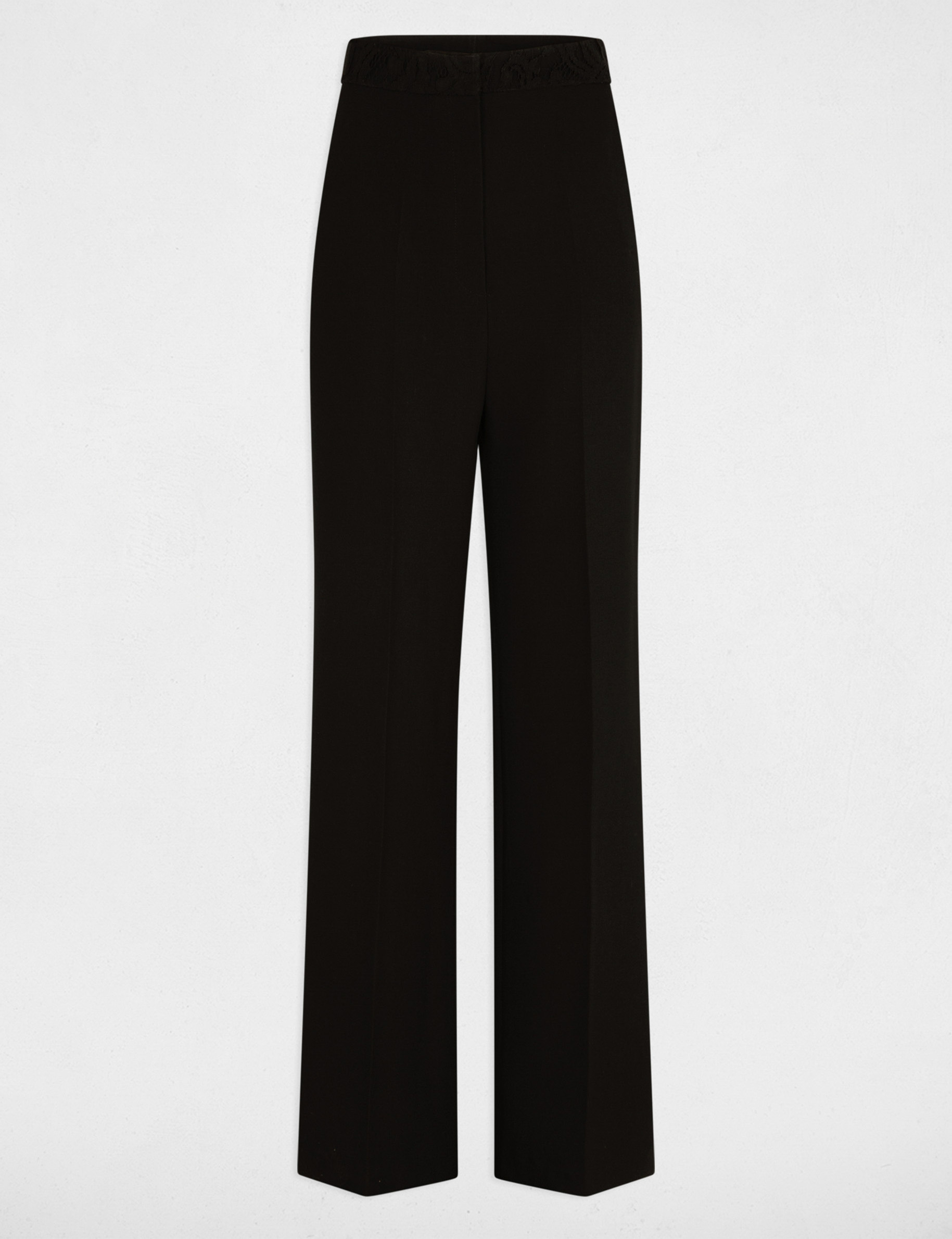 Flare trousers with darts black women