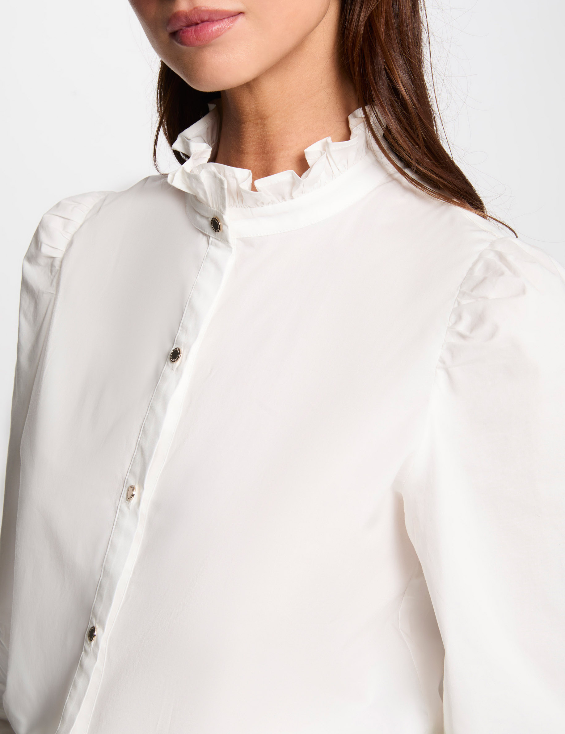 Long-sleeved shirt ecru women