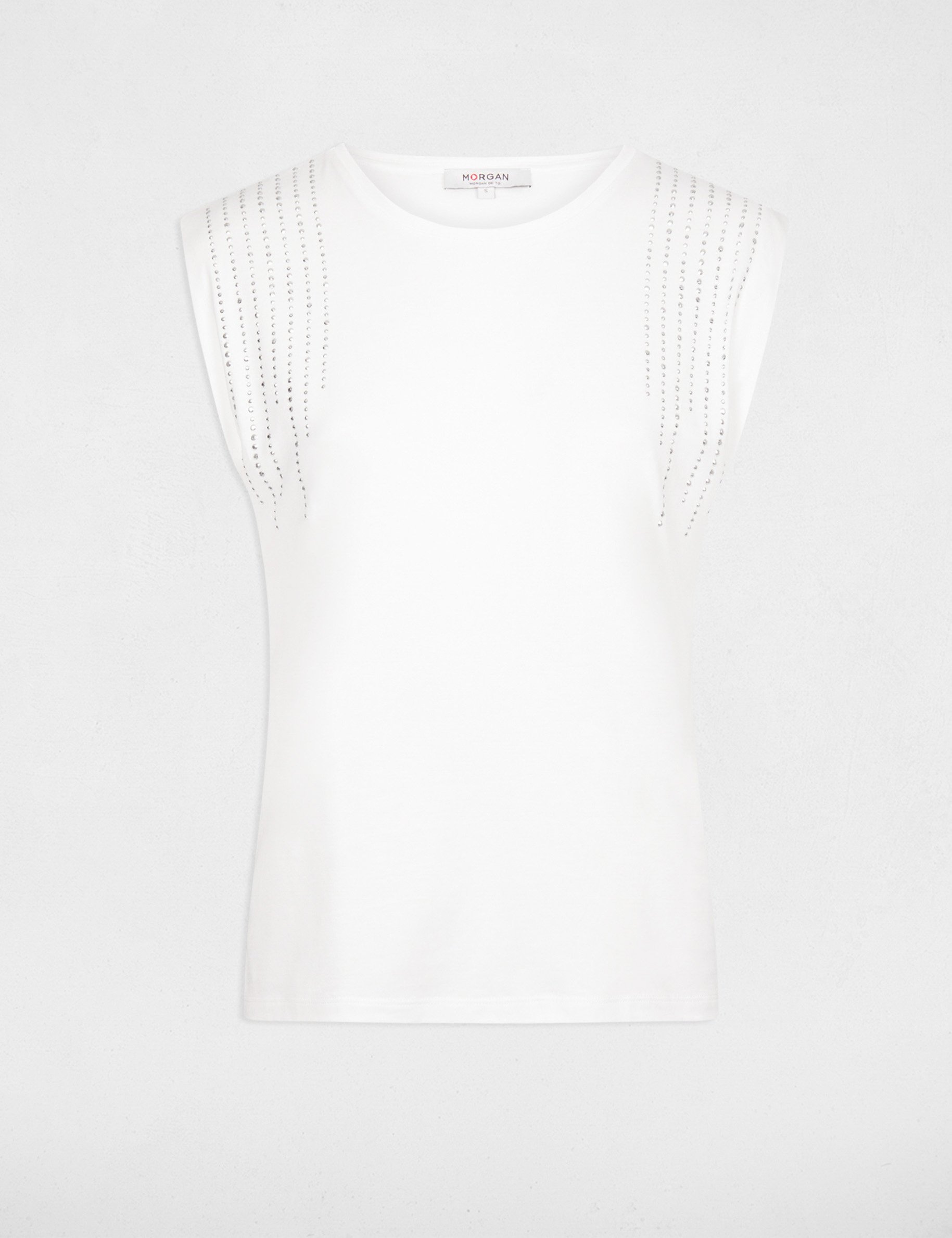 Short-sleeved t-shirt ecru ladies'