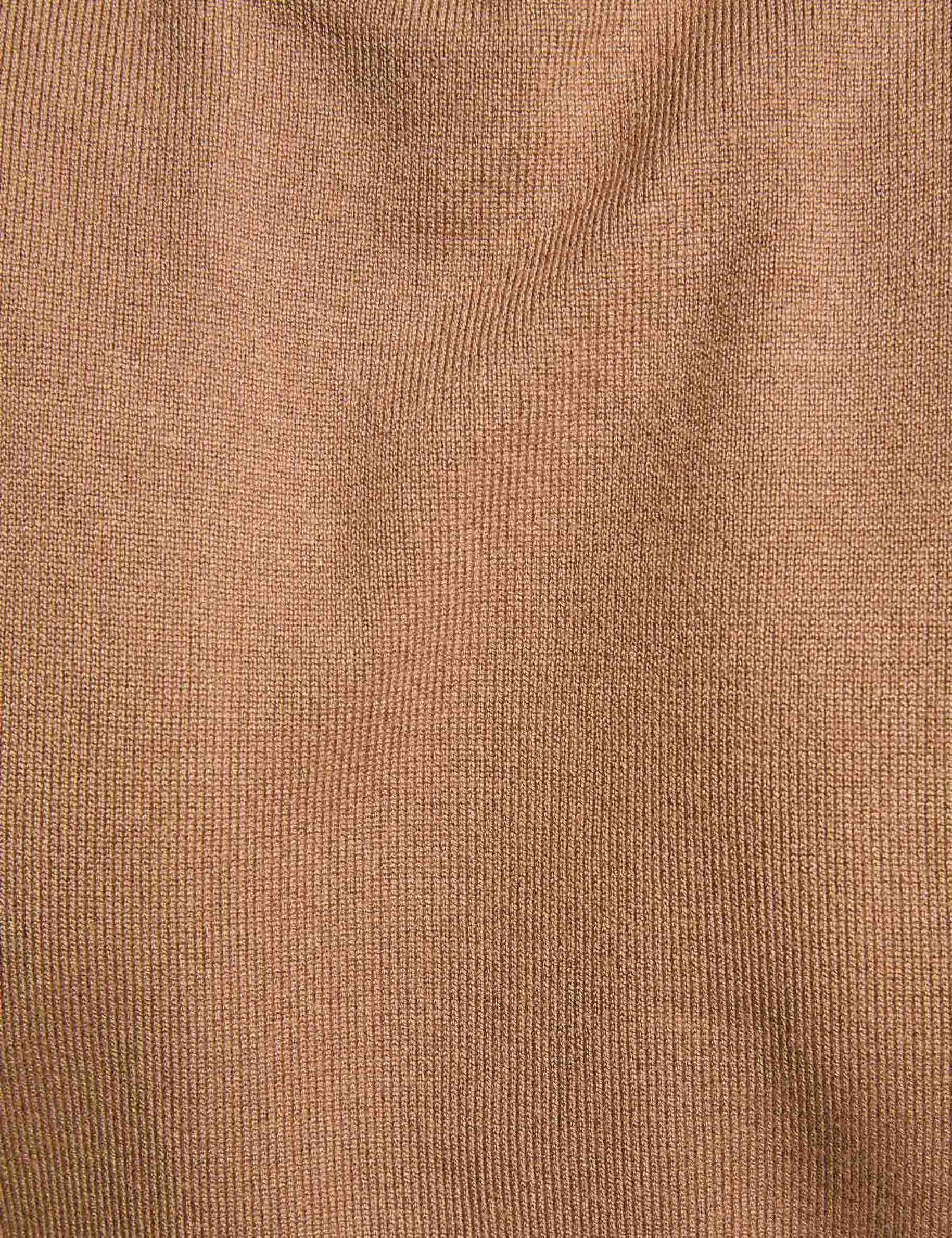 jumper zipped polo collar sand women null