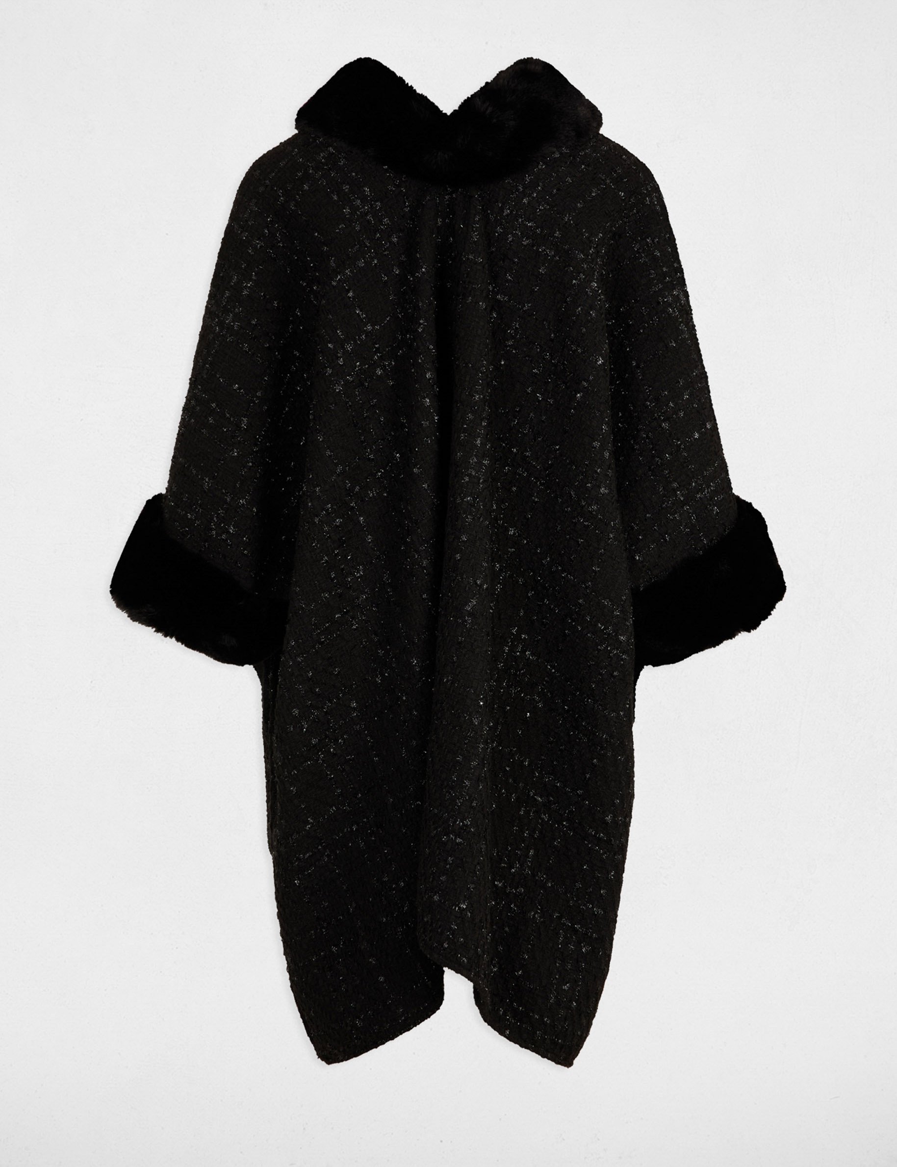 Tweed cape black women