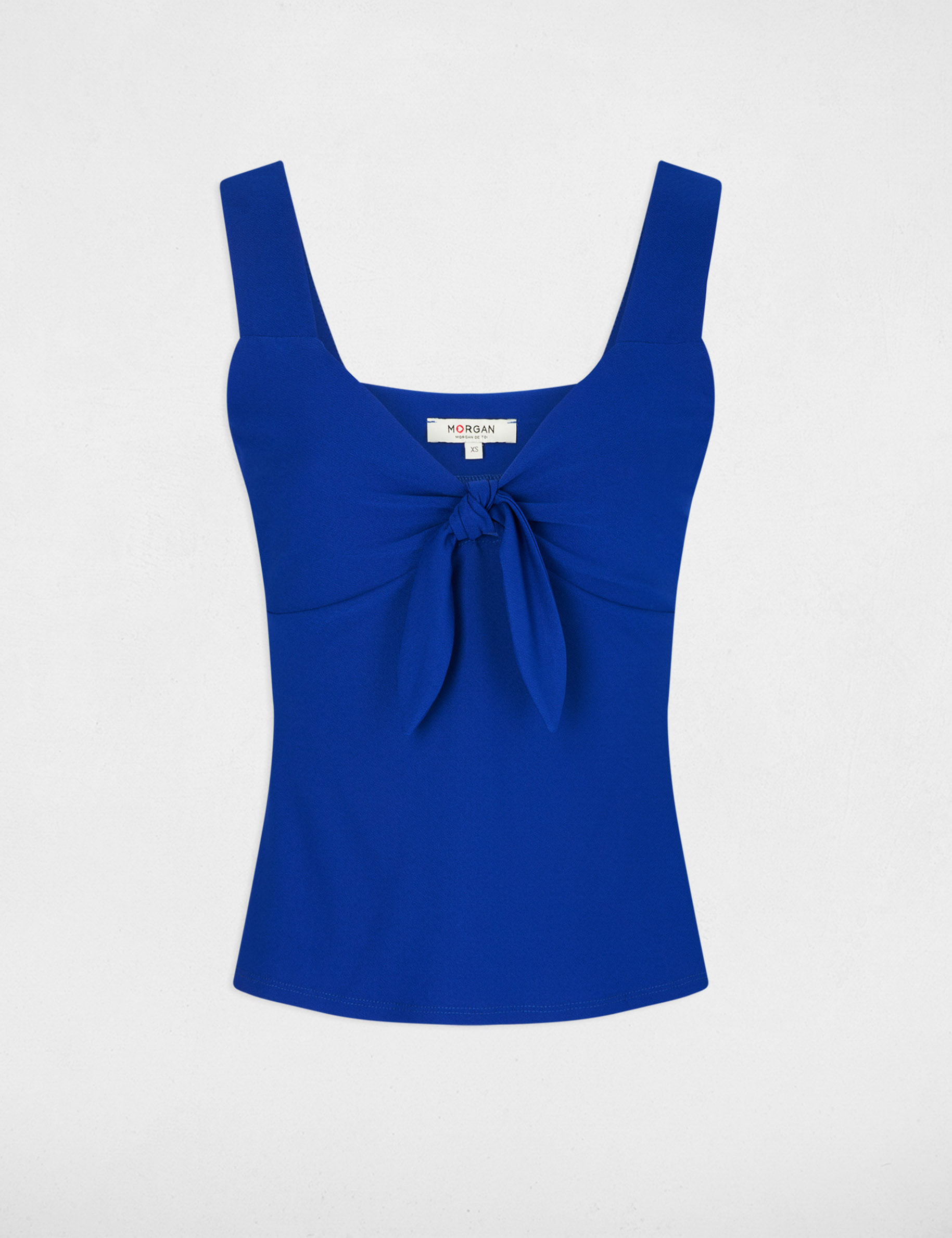 Vest top wide straps electric blue women