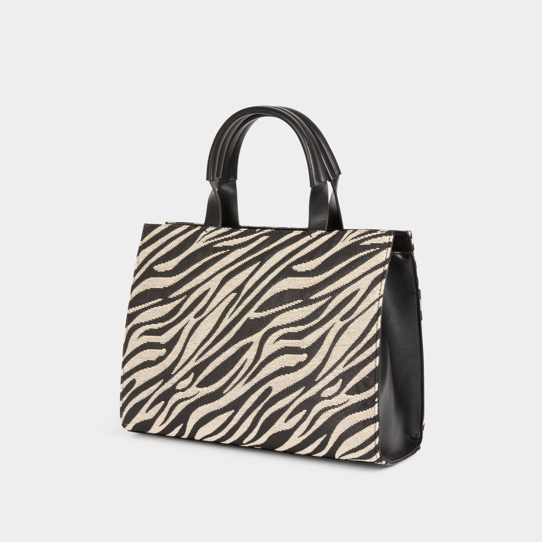 Shopper bag leopard print ivory women