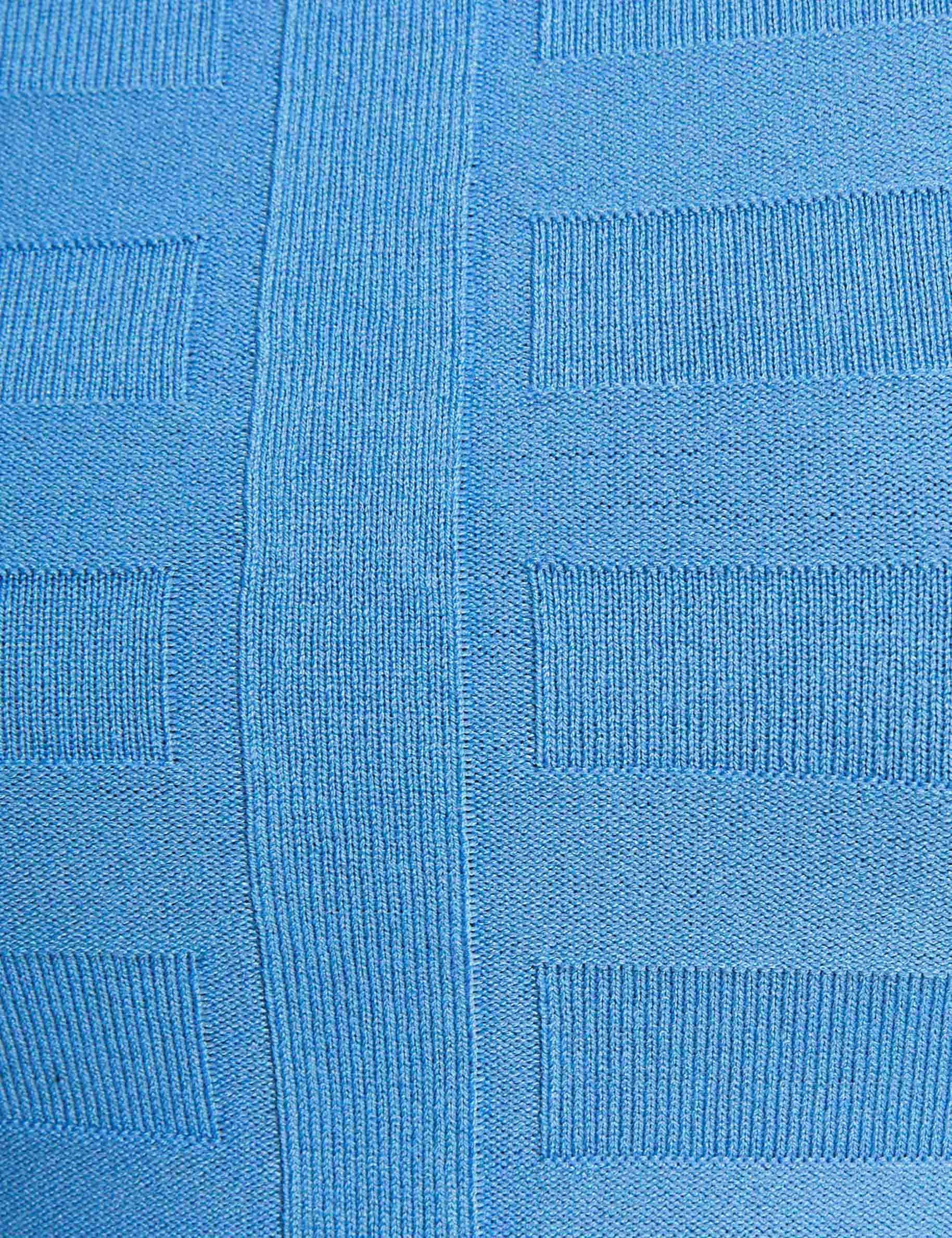 fitted high neck sweater blue women null
