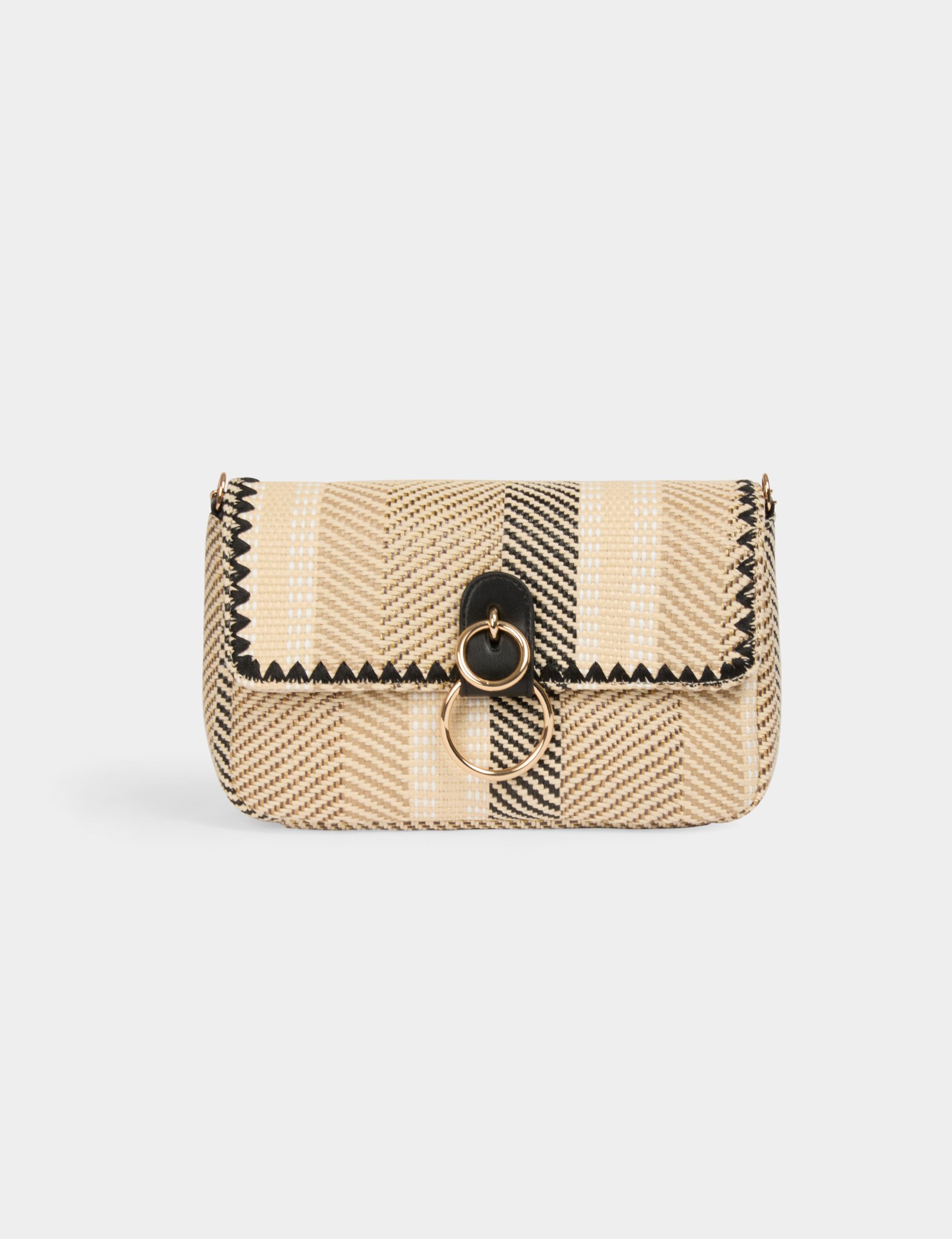 Bag with braided effect multicolor women