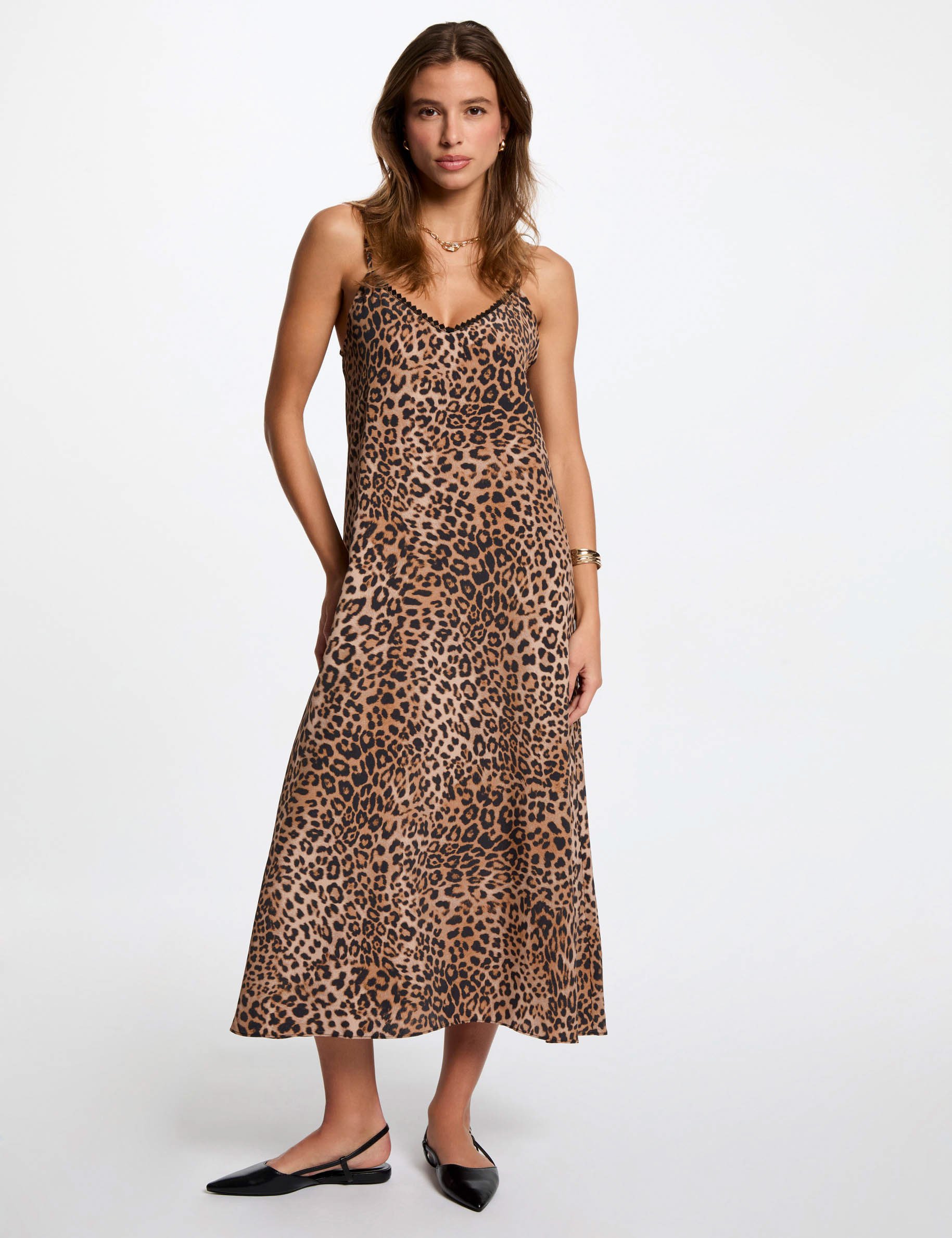 printed straight midi dress multicolor women Printed straight midi dress multicolor women