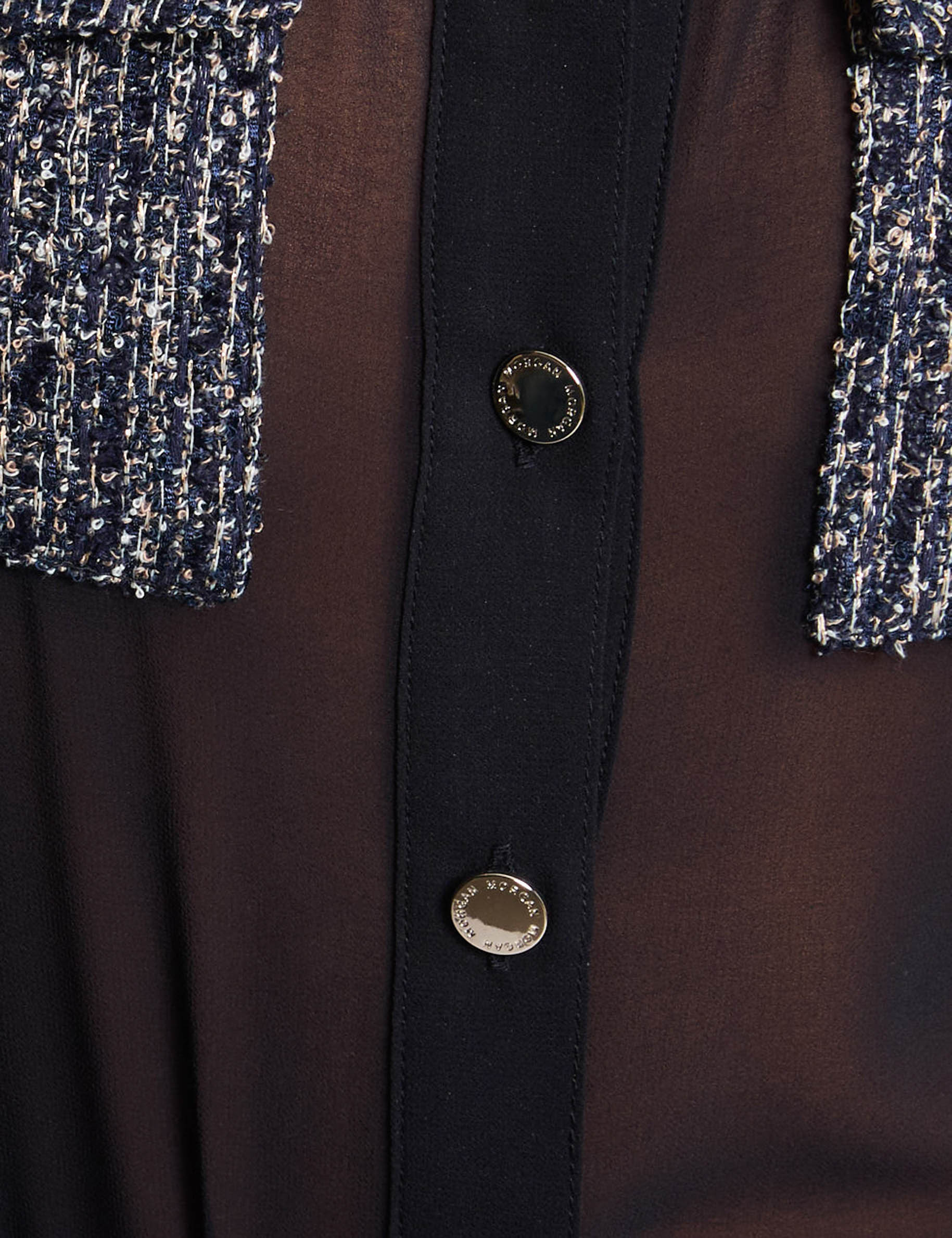 long sleeve shirt navy blue women null