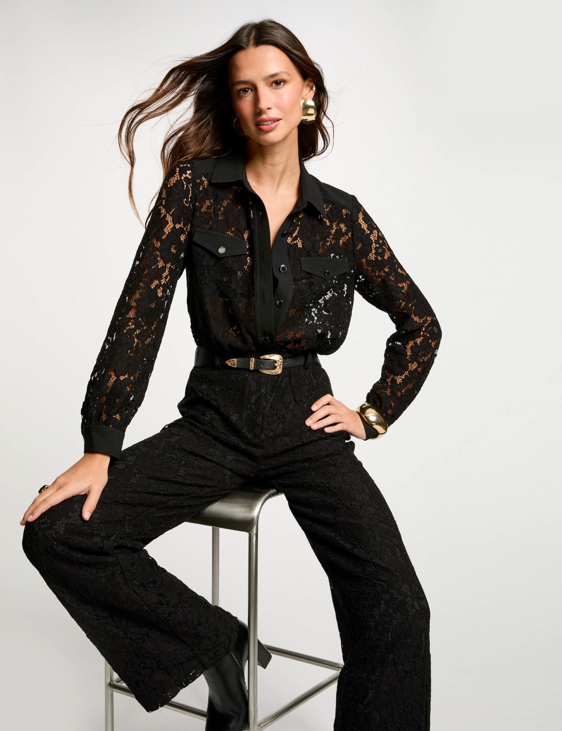 Jumpsuit in lace black women