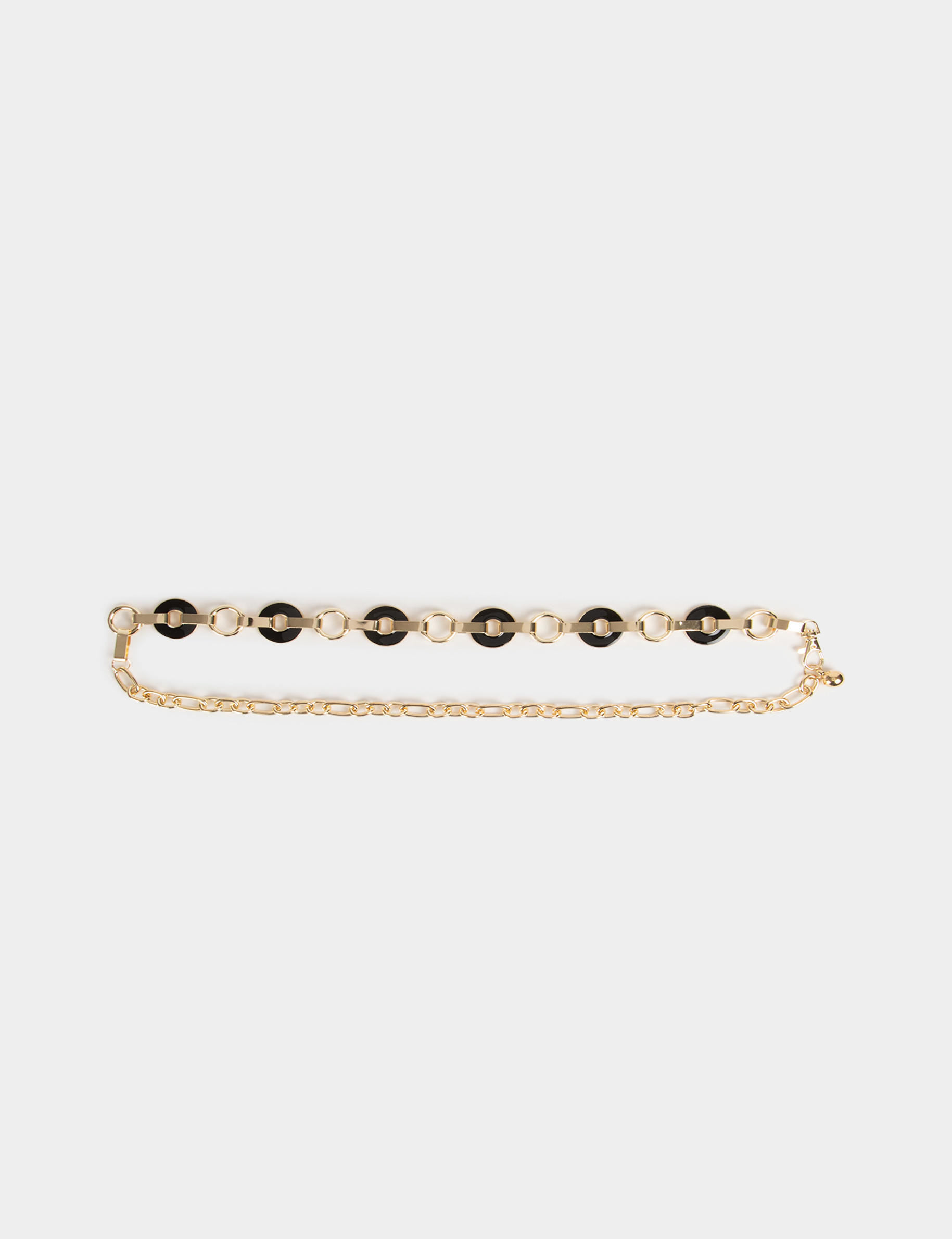 Chain belt with rings gold ladies'