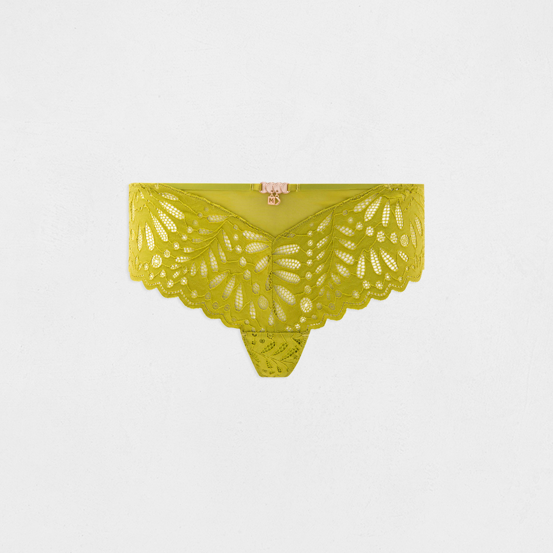 Lace shorties green women