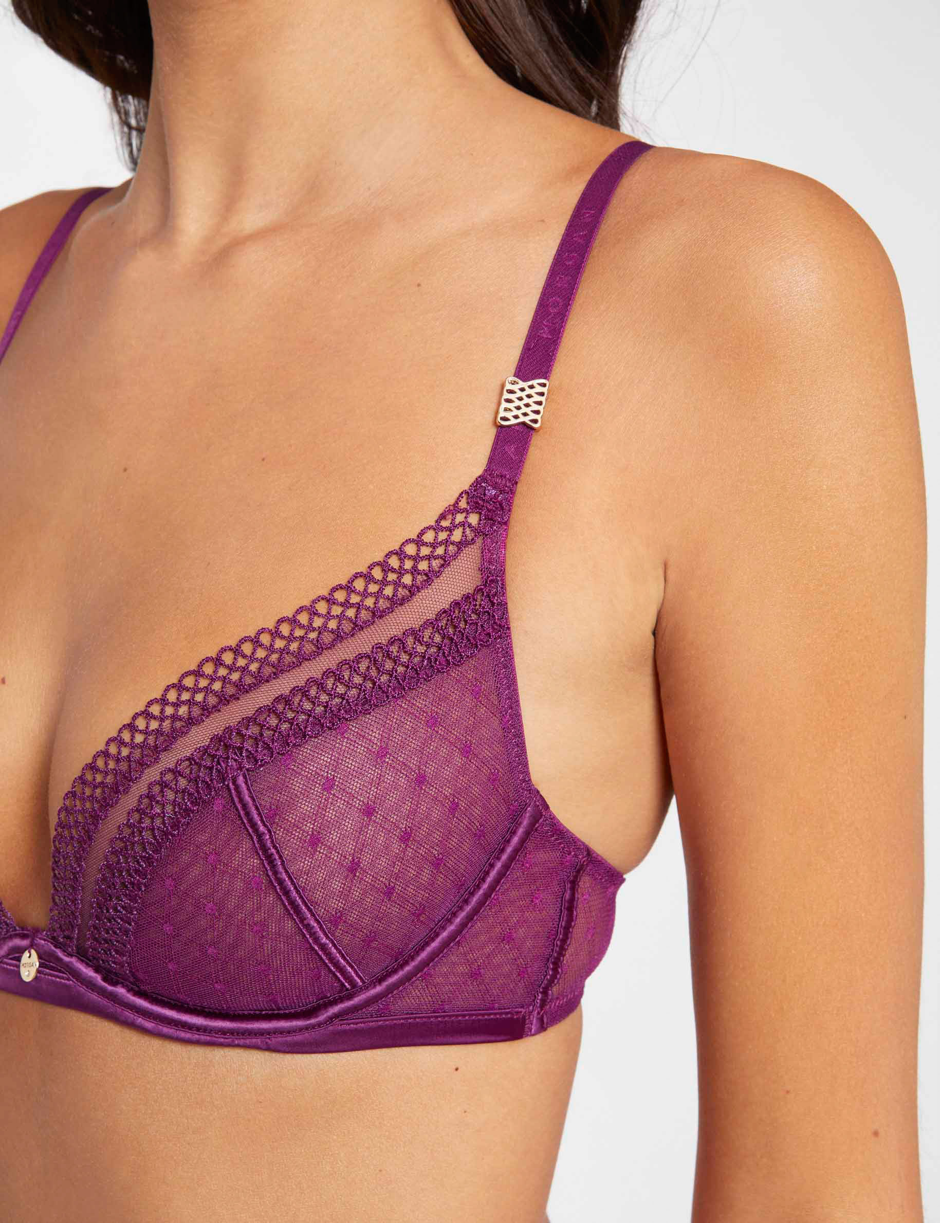 Underwired bra purple ladies'