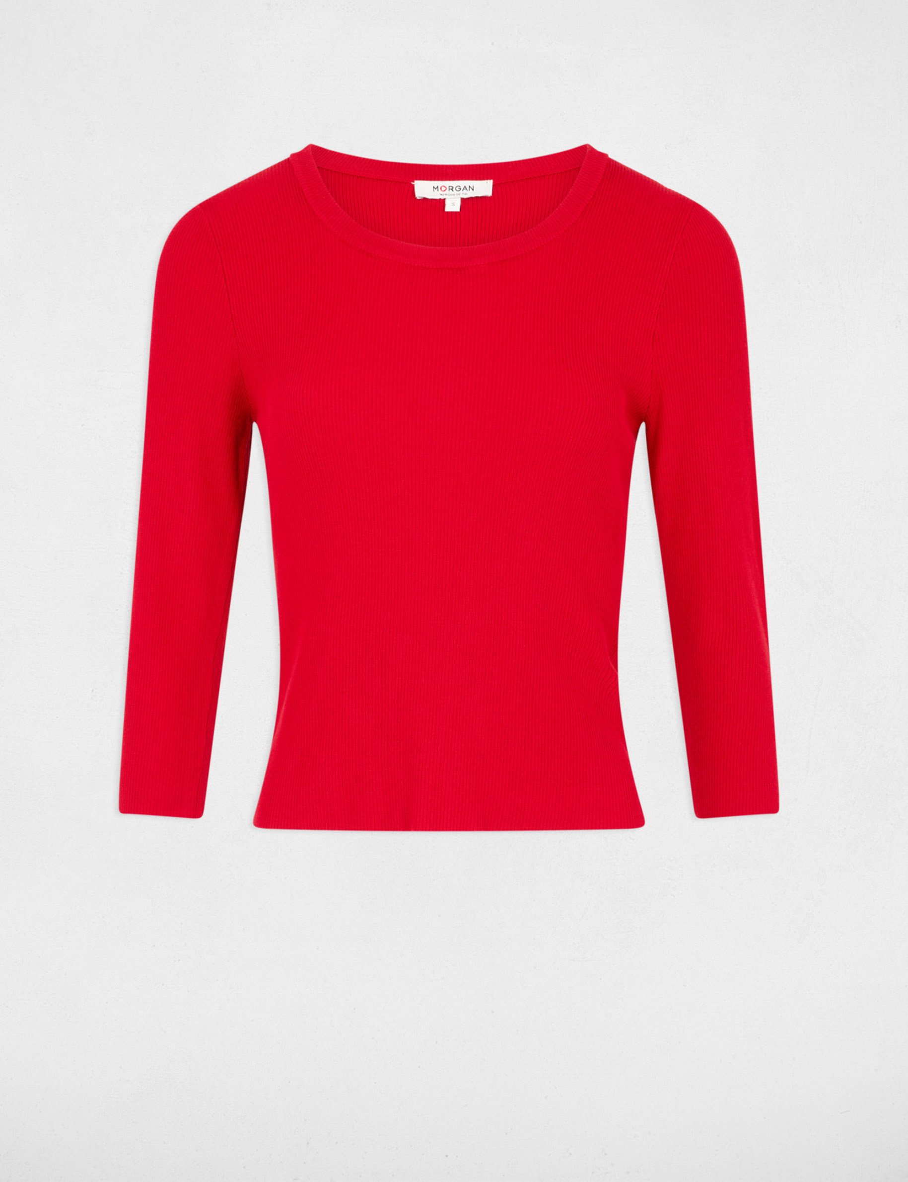 Jumper 3/4-length sleeves red women